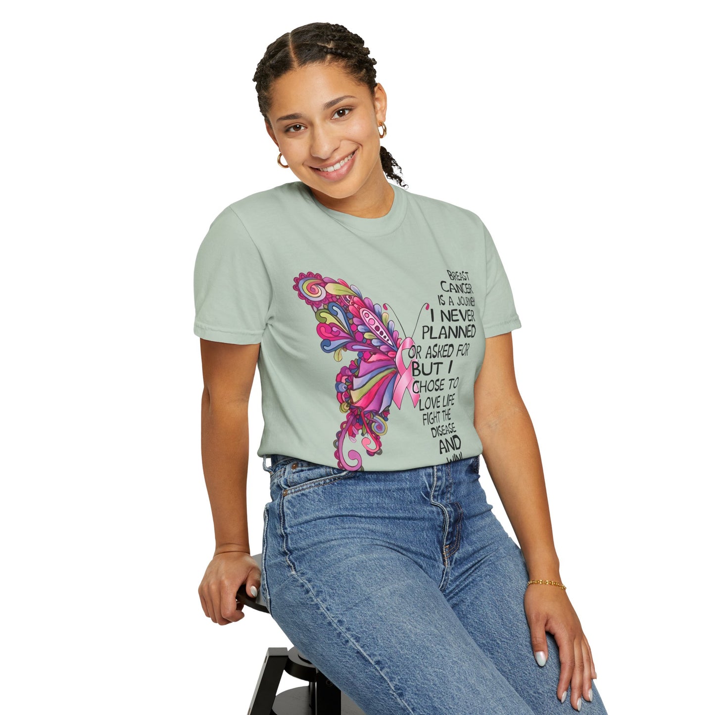 Inspirational Cancer Awareness T-Shirt – Love Life, Fight Disease, and Win!