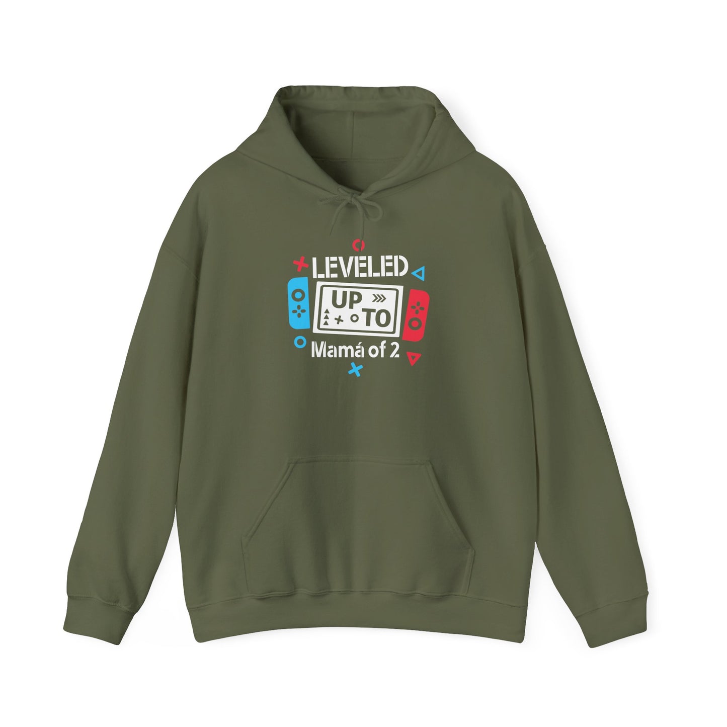 Level Up Mama of 2 Unisex Hooded Sweatshirt - Gamer Mom Gift