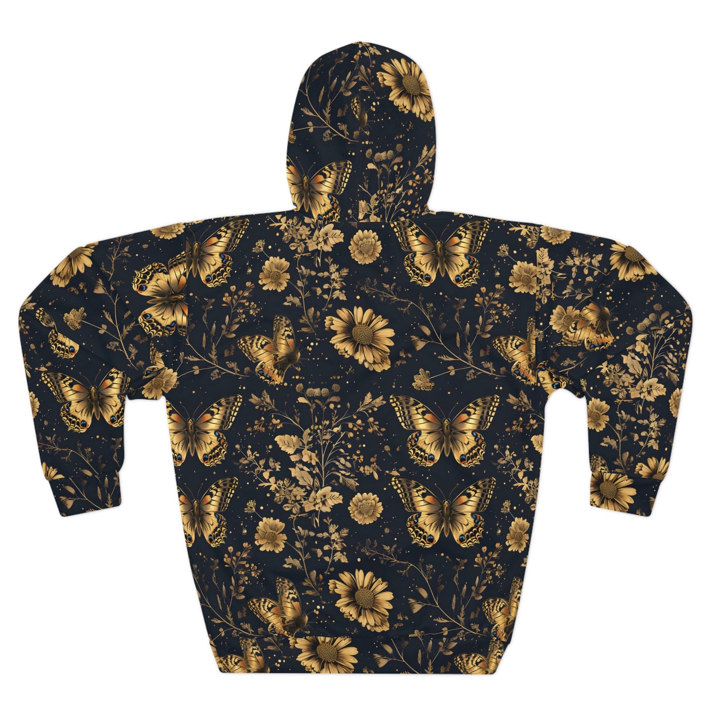 Floral Butterfly Hoodie - Cozy Nature-Inspired Sweatshirt