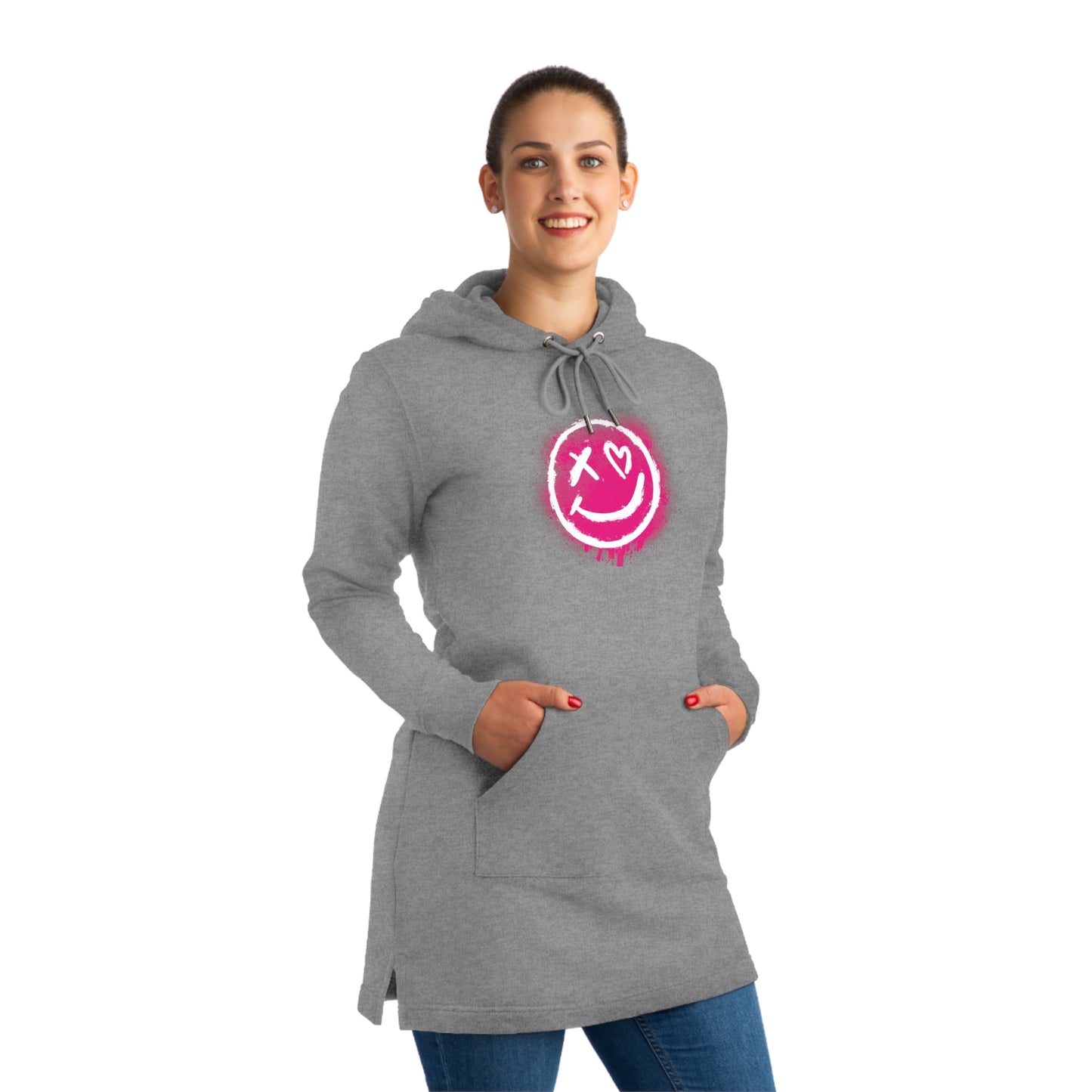 Streetwear Hoodie Dress - Trendy Urban Chic, Perfect for Everyday Wear, Great for Concerts, Festivals, and Casual Outings, Gift for Teens