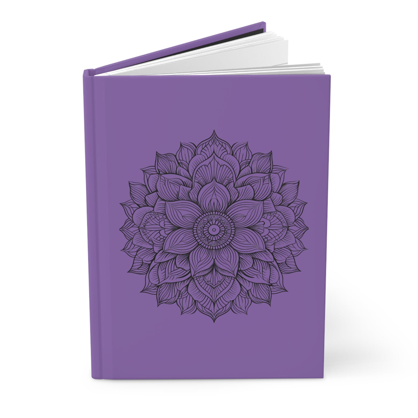 Elegant Purple Mandala Hardcover Journal, Perfect for Mindfulness, Meditation, Gift for Her, Inspirational Diary, Art Lovers