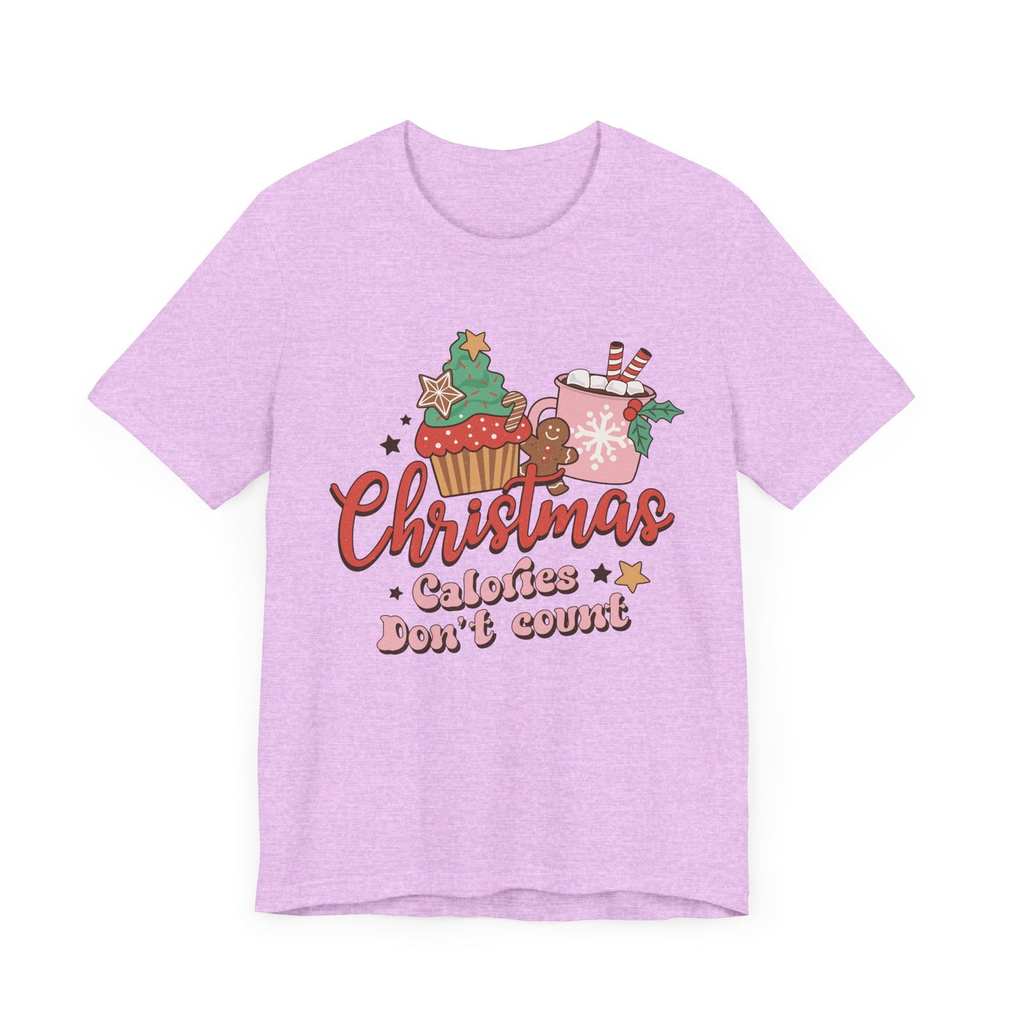 Christmas Calories Don't Count Tee - Fun Holiday Unisex Shirt, Christmas Gift, Festive Apparel, Casual Wear, Christmas Party