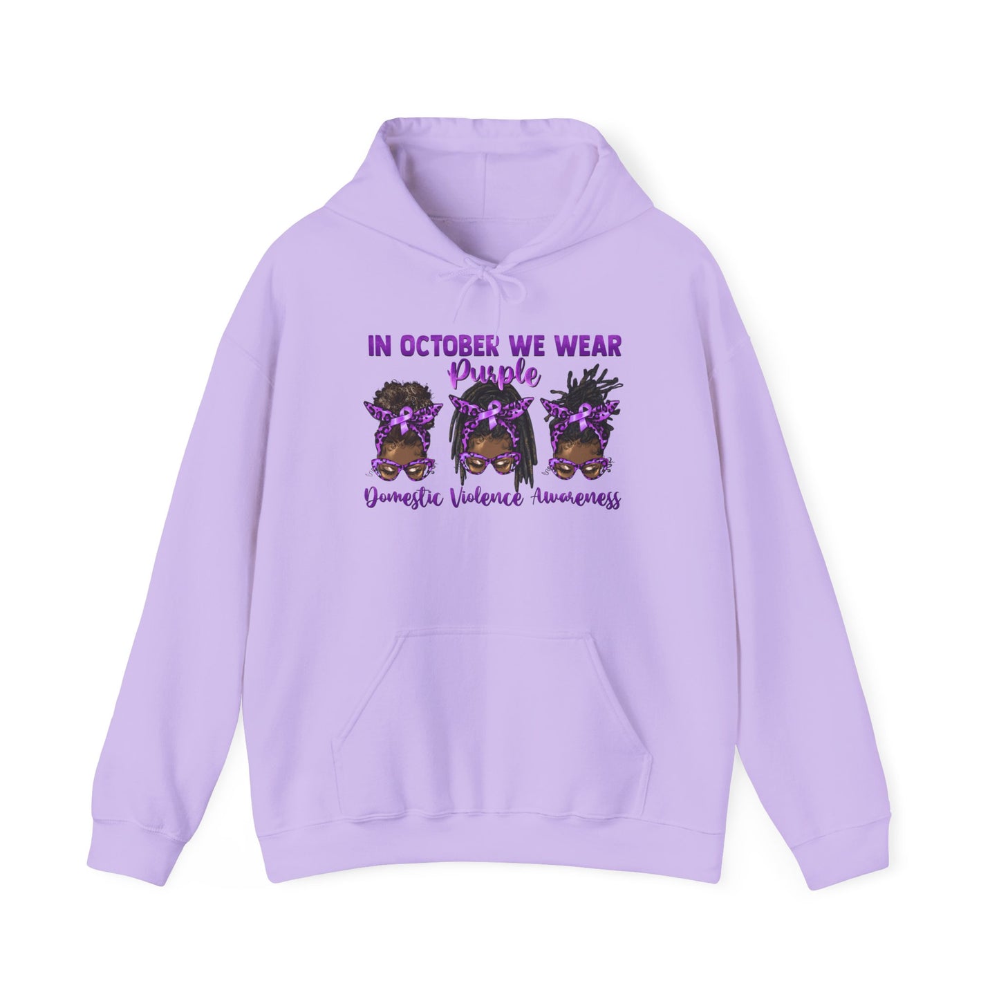 Purple Awareness Sweatshirt, Unisex Hoodie for Domestic Violence Awareness, October Awareness Month, Supportive Gift, Cozy Apparel,