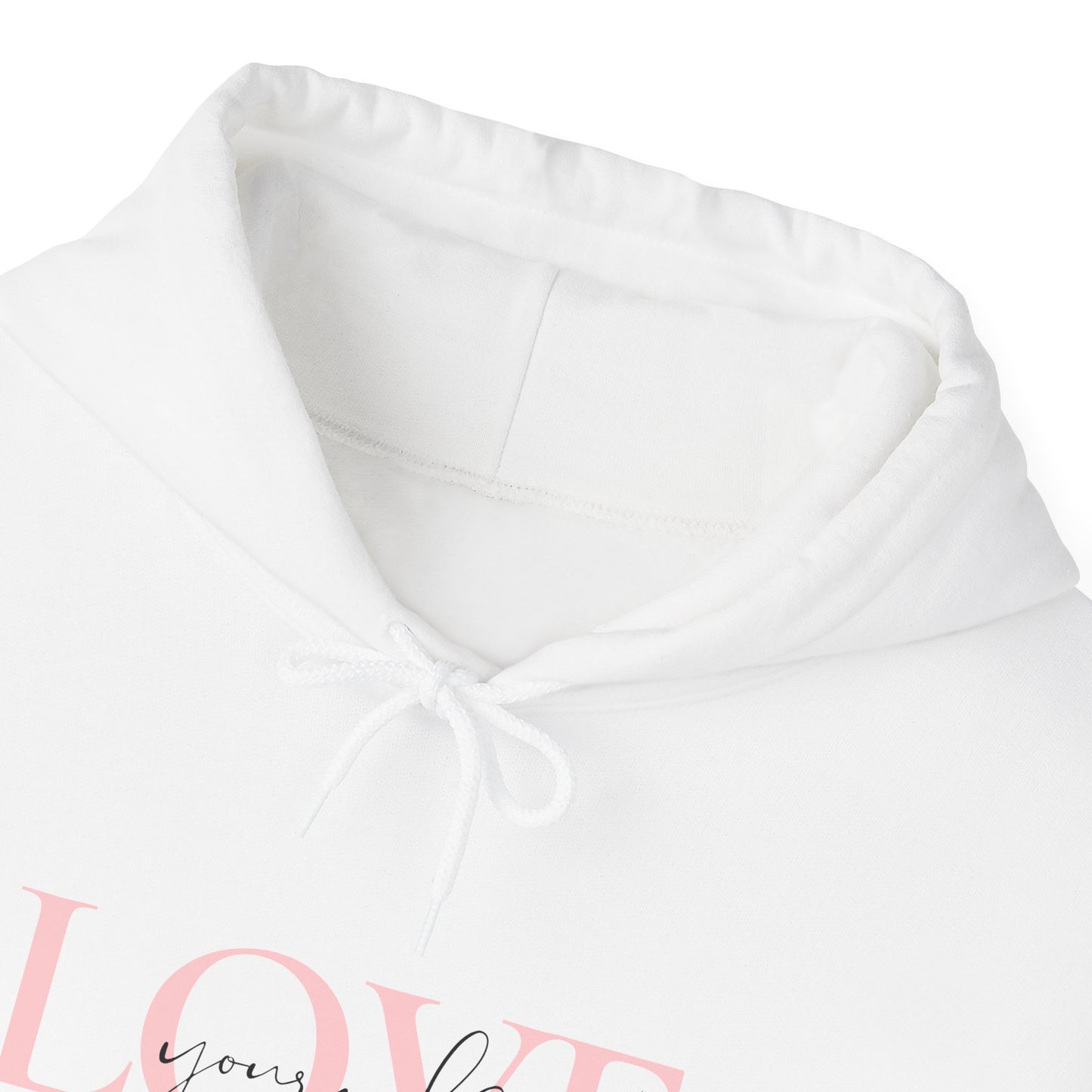 Love Yourself Hooded Sweatshirt, Cozy Hoodie, Self-Love Apparel, Gift for Her, Cute Casual Sweatshirt, Valentines Day Sweater, Unisex