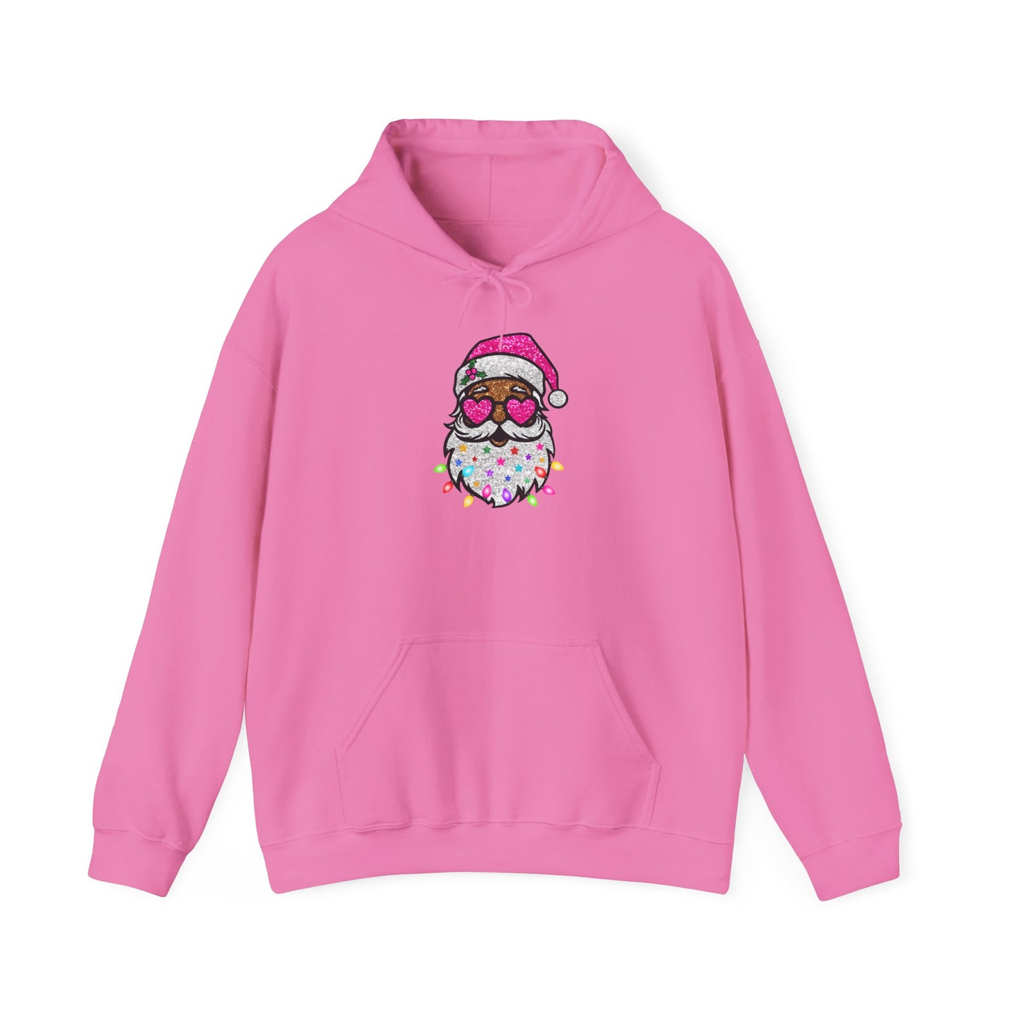 Festive Santa Owl Hoodie - Unisex Heavy Blend™ Sweatshirt for Holiday Cheer