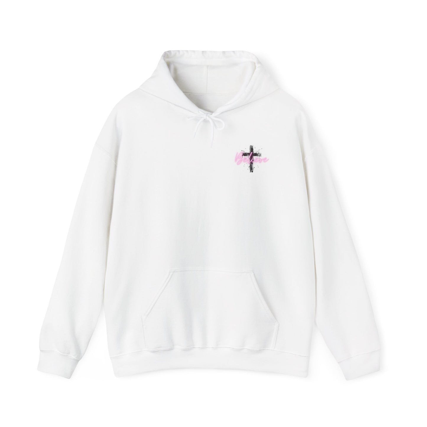 Faith-Inspired Hoodie, Cozy Sweatshirt for Inspirational Gift, Church Events, Faith-Based Apparel, Motivational Wear, Belief