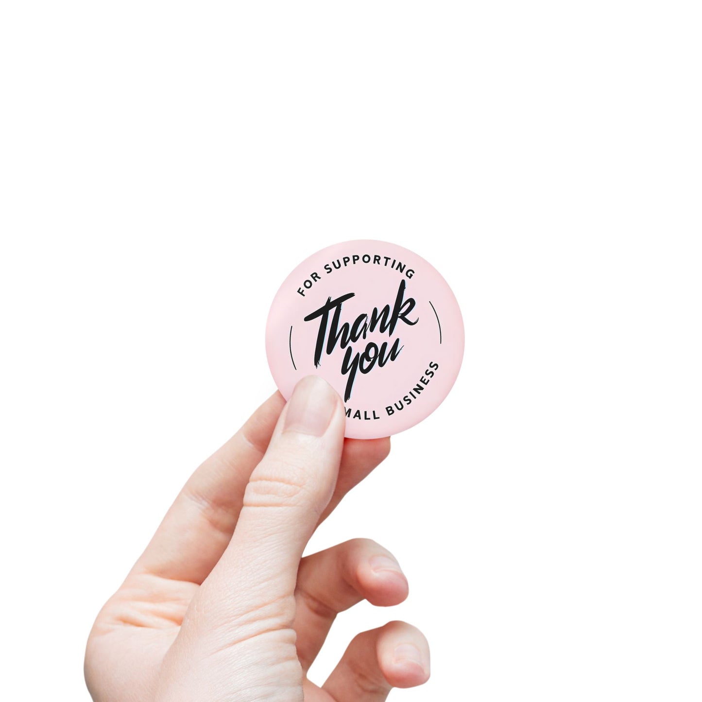 Thank You Round Sticker Label Rolls - Support Small Business Labels