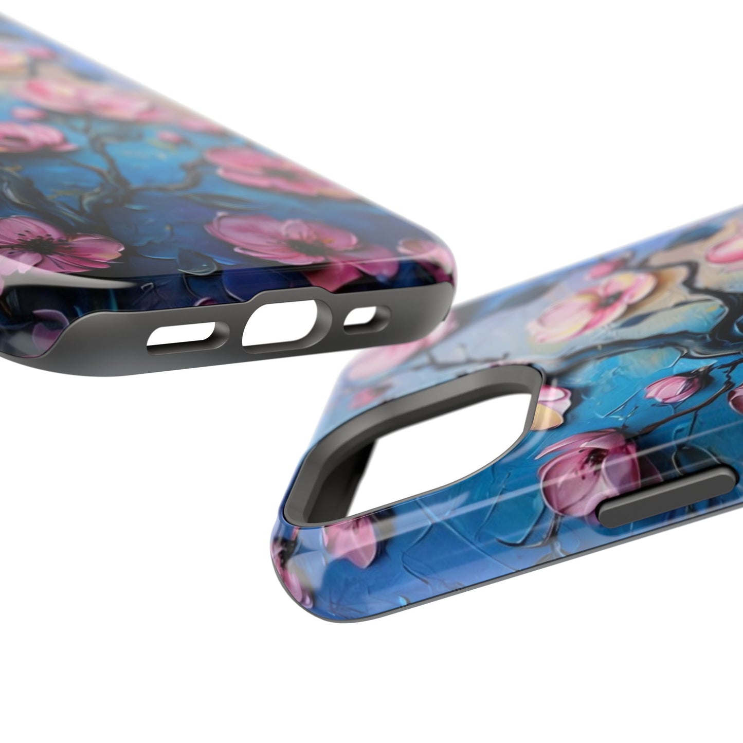 Floral Magnetic Tough Cases - Durable Phone Protection with Artistic Design, Phone Accessories, Gift for Her, Custom Cases,