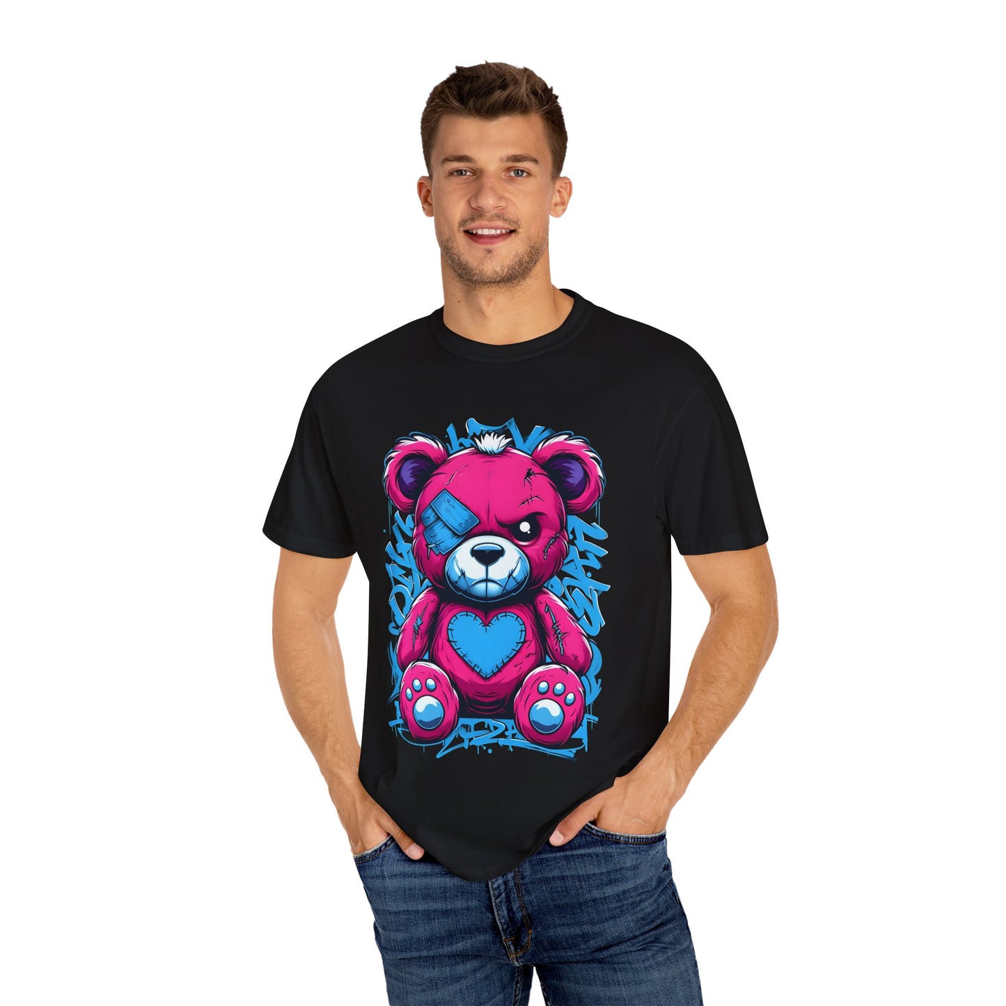 Vintage-Style Bear Graphic T-Shirt for Kids and Adults