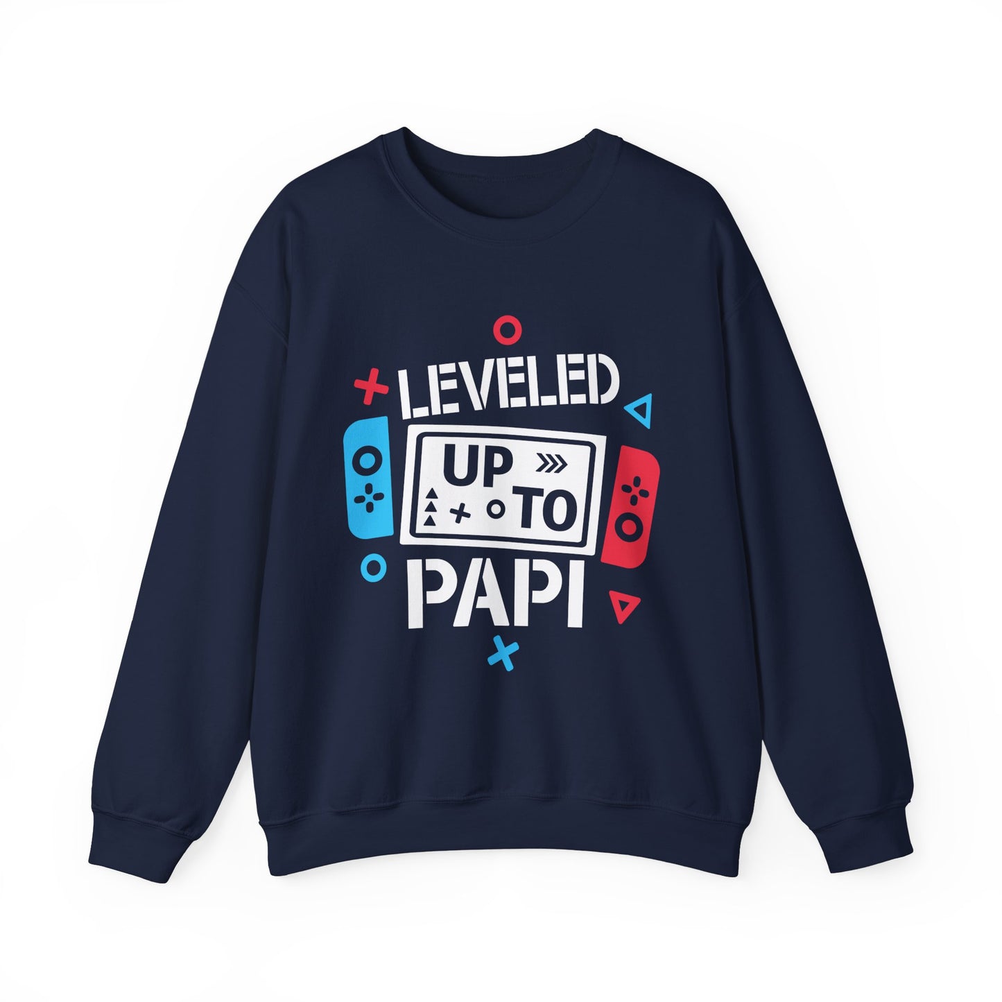 Leveled Up to Papi Gaming Sweatshirt | Unisex Heavy Blend™ Crewneck