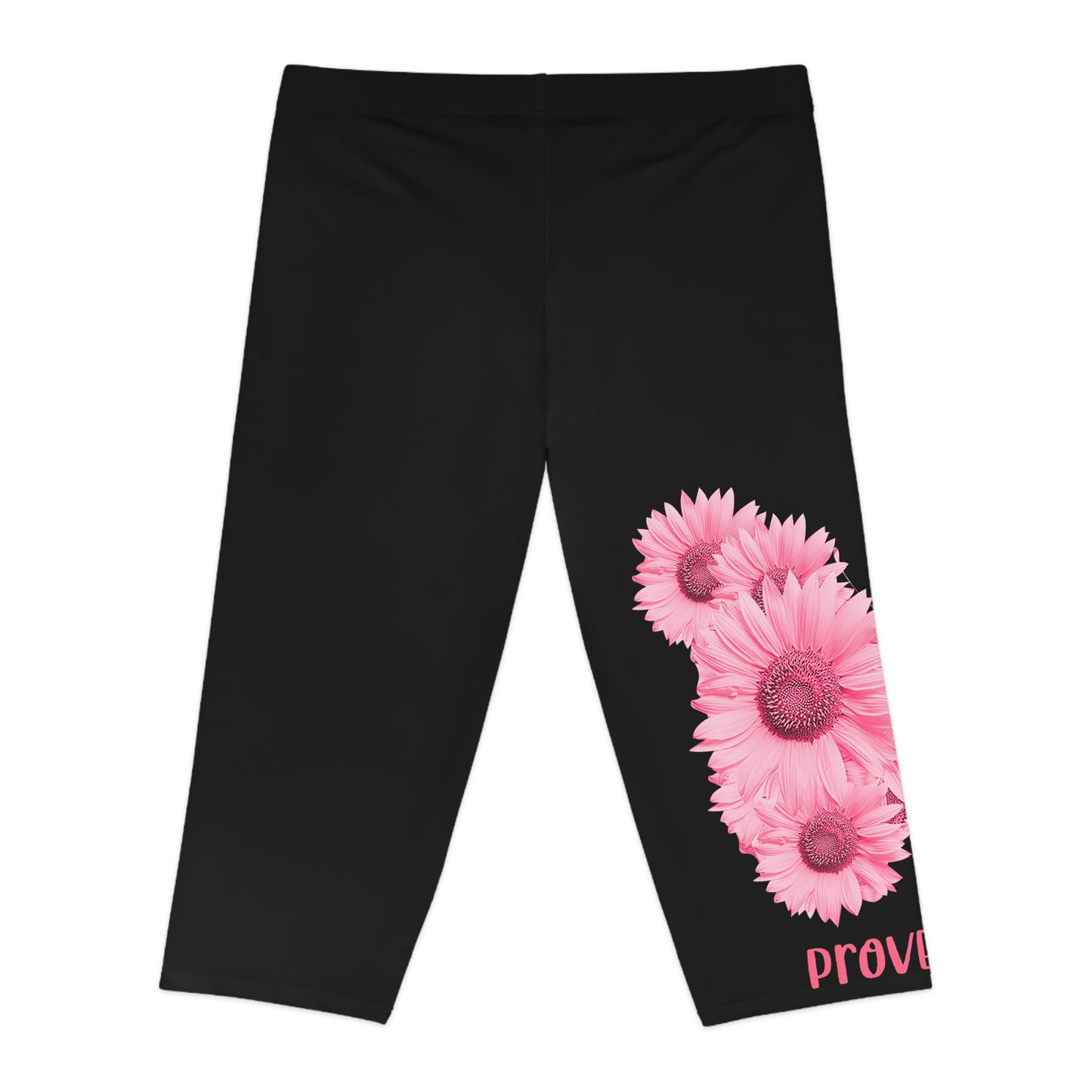 Copy of Inspirational Women’s Capri Leggings - Strength & Dignity Design