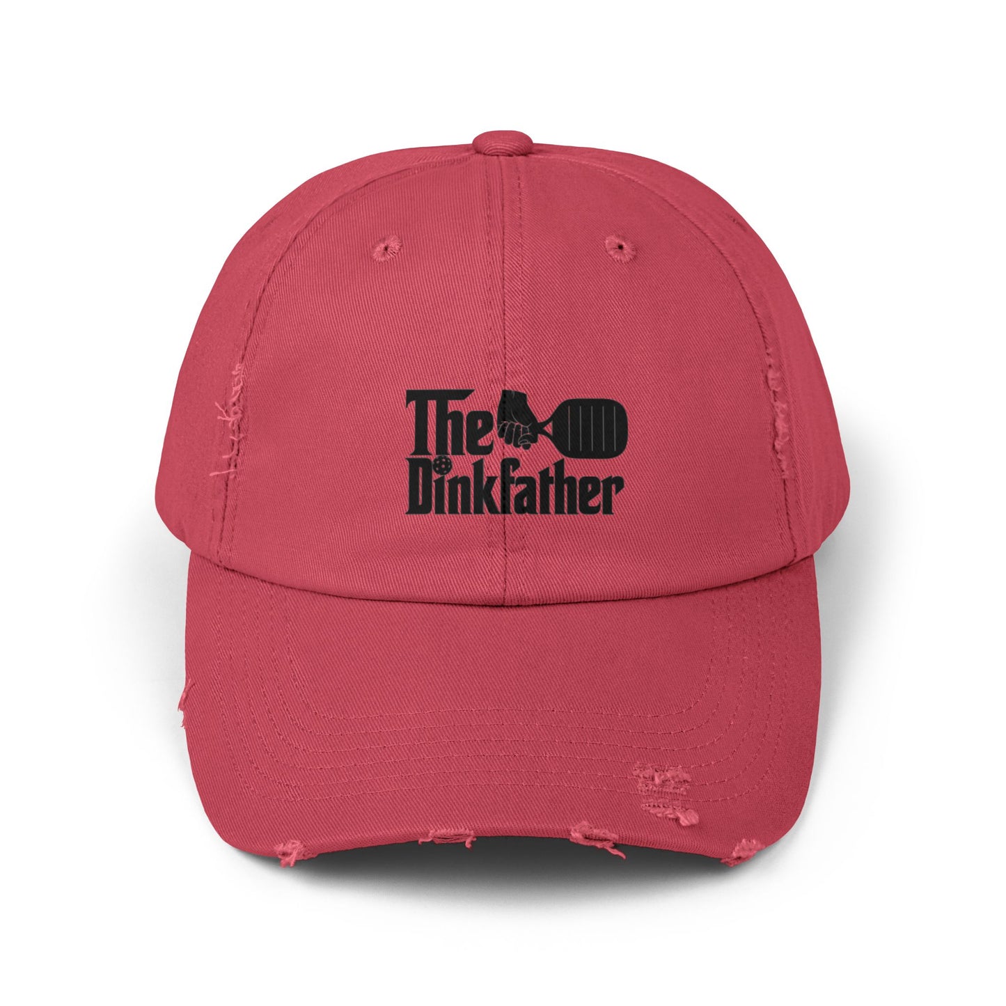 The Dinkfather Distressed Cap, Trendy Casual Hat, Gift for Dad, Birthday Present, Outdoor Accessory, Unisex Fashion