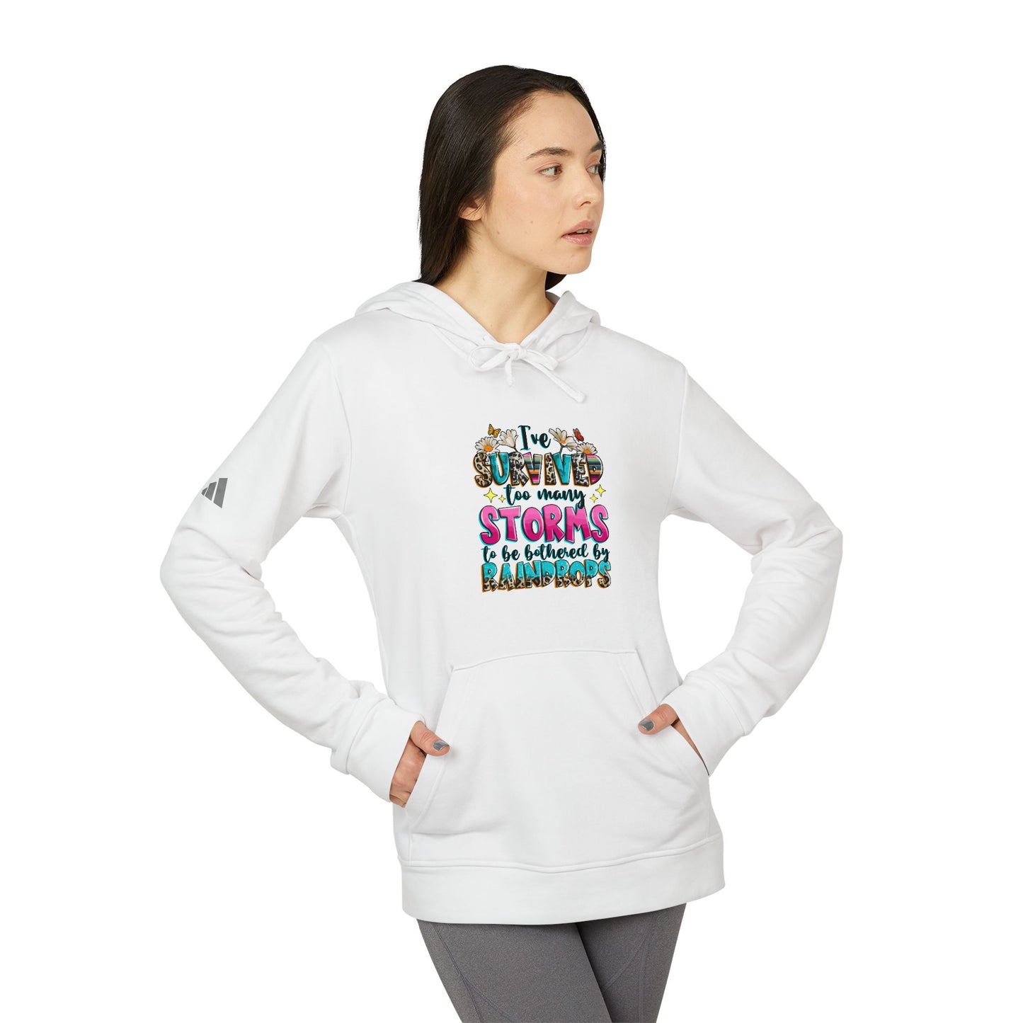 Colorful Inspirational Fleece Hoodie, Cozy Wear, Unisex Casual Sweatshirt, Gift for Friends, Motivational Clothing