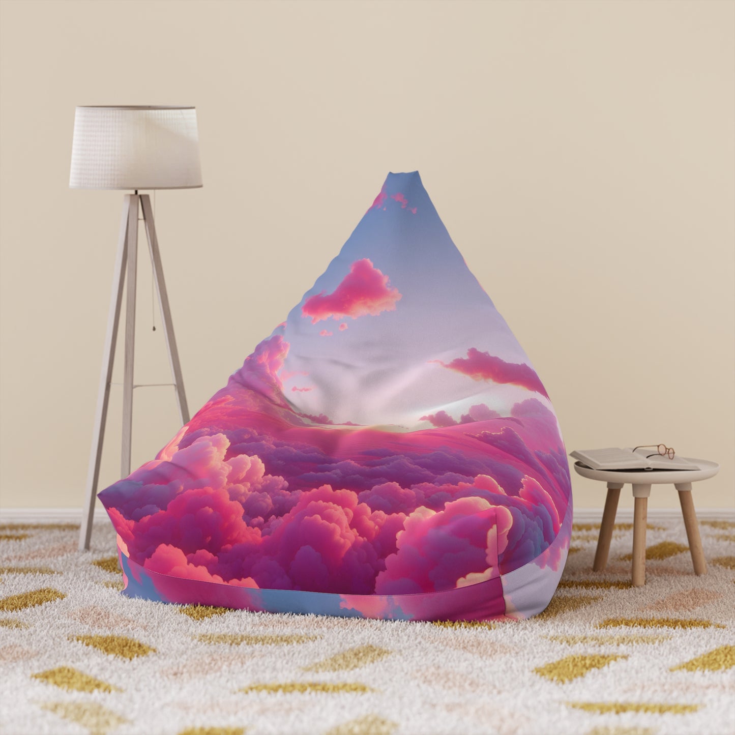 Dreamy Clouds Bean Bag Chair Cover – Cozy Home Decor for Relaxation