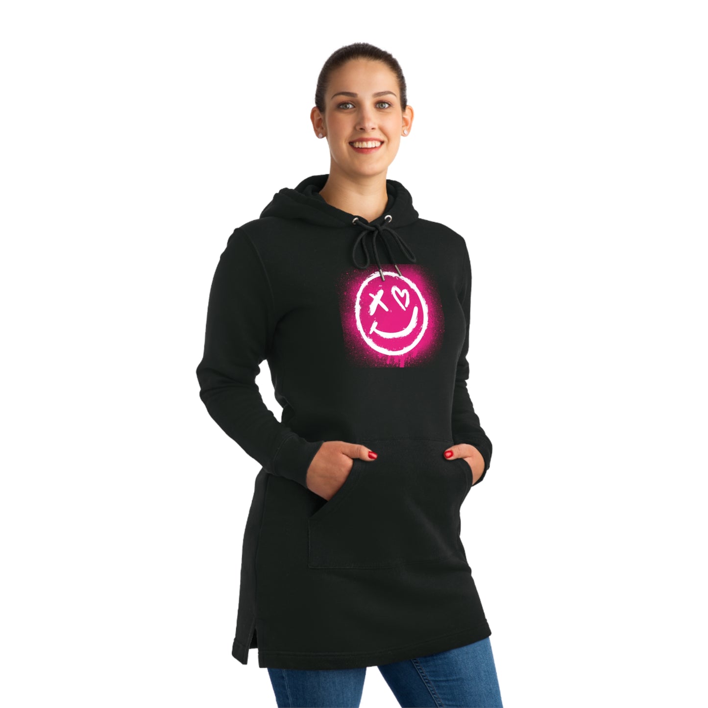 Streetwear Hoodie Dress - Trendy Urban Chic, Perfect for Everyday Wear, Great for Concerts, Festivals, and Casual Outings, Gift for Teens