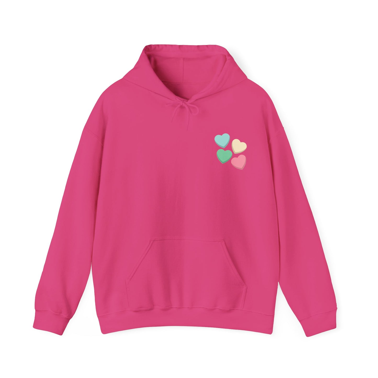 Charming Love Hearts Hoodie, Cozy Unisex Sweatshirt, Perfect Gift for Valentines Day, Relationship Goals, Casual Wear