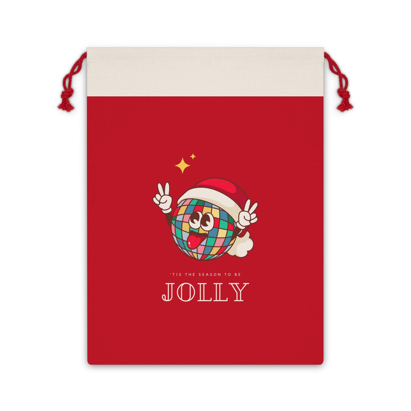 Festive Jolly Gift Bag - Perfect for Christmas, Holiday Presents, Birthday Surprises, Gift Wrapping, Kids' Parties