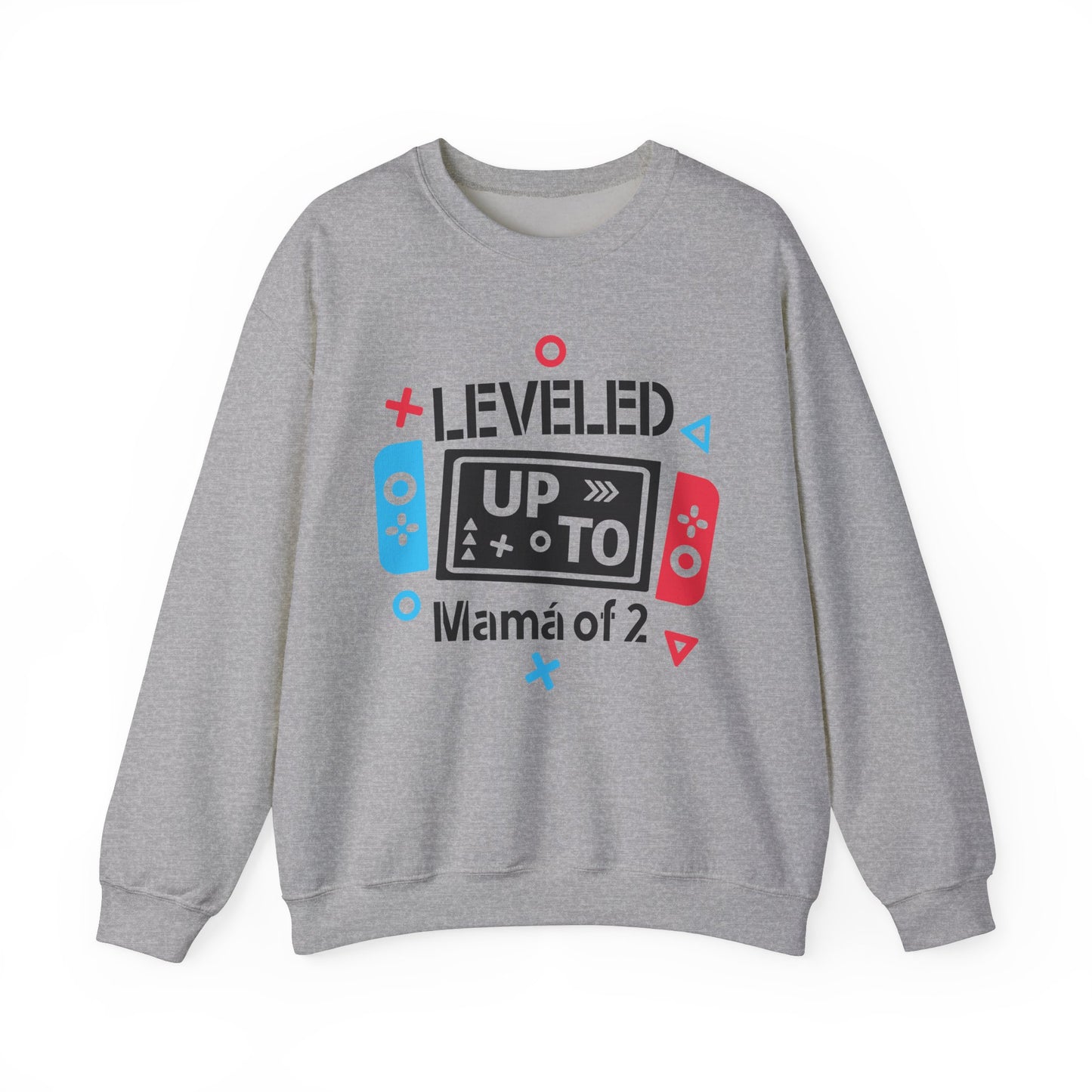 Leveled Up Mama Crewneck Sweatshirt - Unisex Gaming Gift