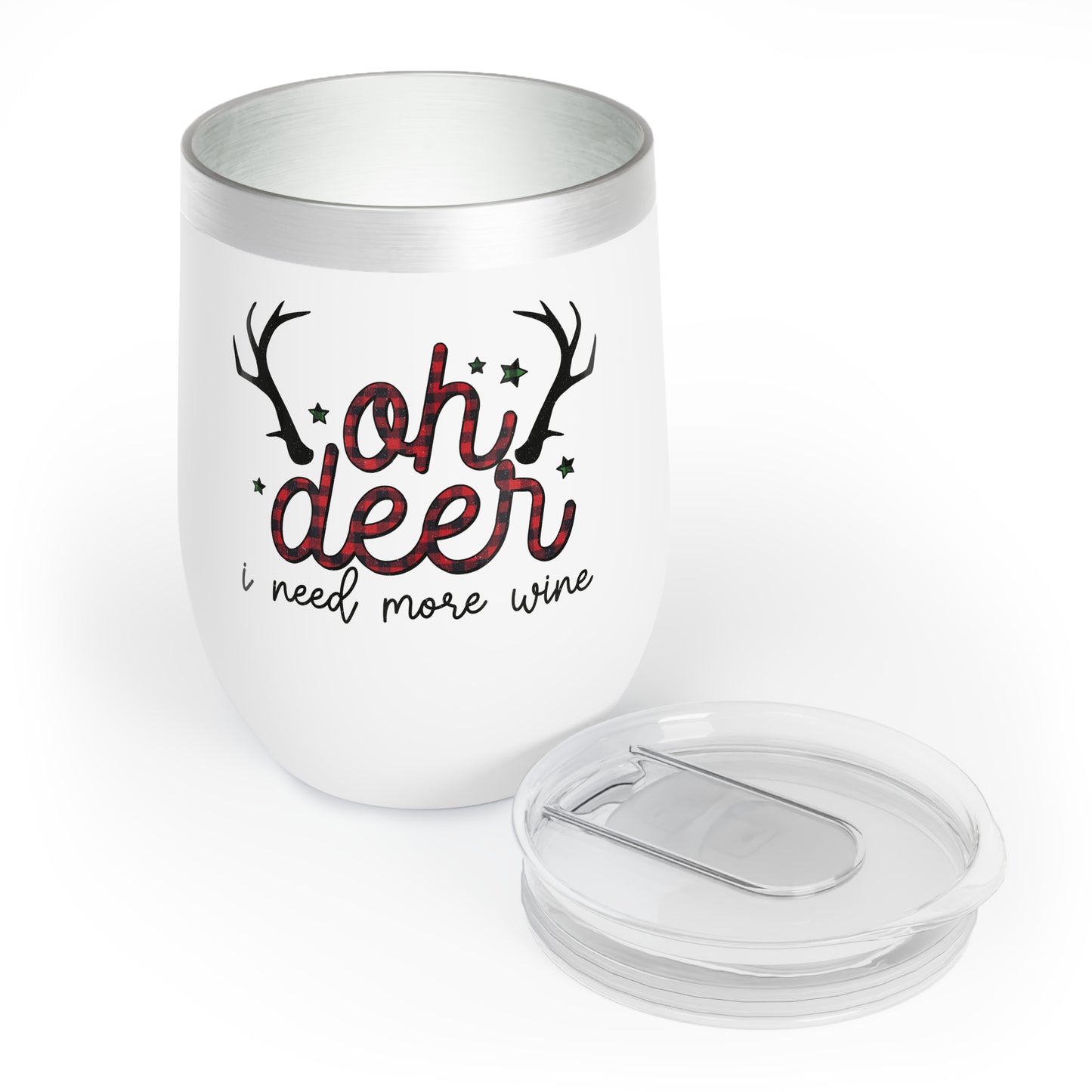 Oh Deer I Need More Wine Tumbler | Insulated Wine Cup, Gift for Wine Lovers, Stylish Drinkware, Bachelorette Party Favor, Funny Wine Gift