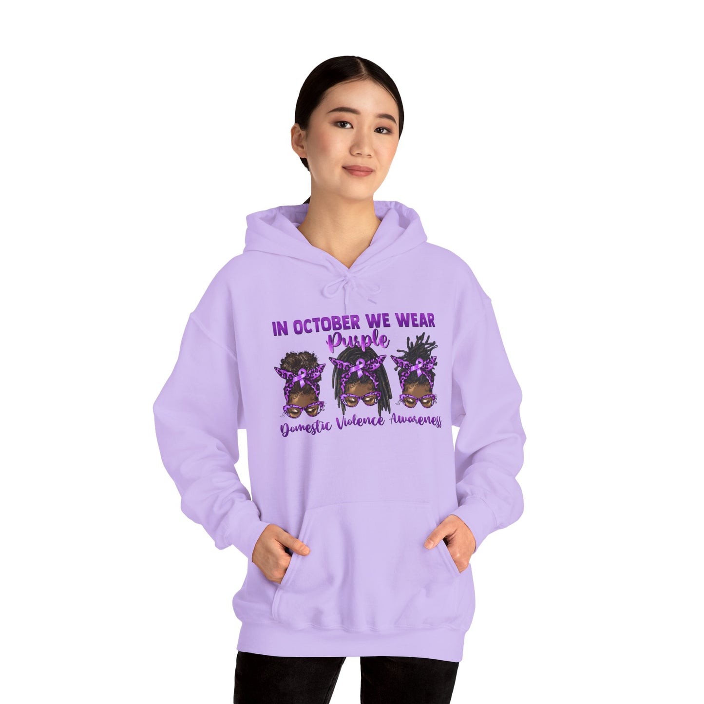 Purple Awareness Sweatshirt, Unisex Hoodie for Domestic Violence Awareness, October Awareness Month, Supportive Gift, Cozy Apparel,