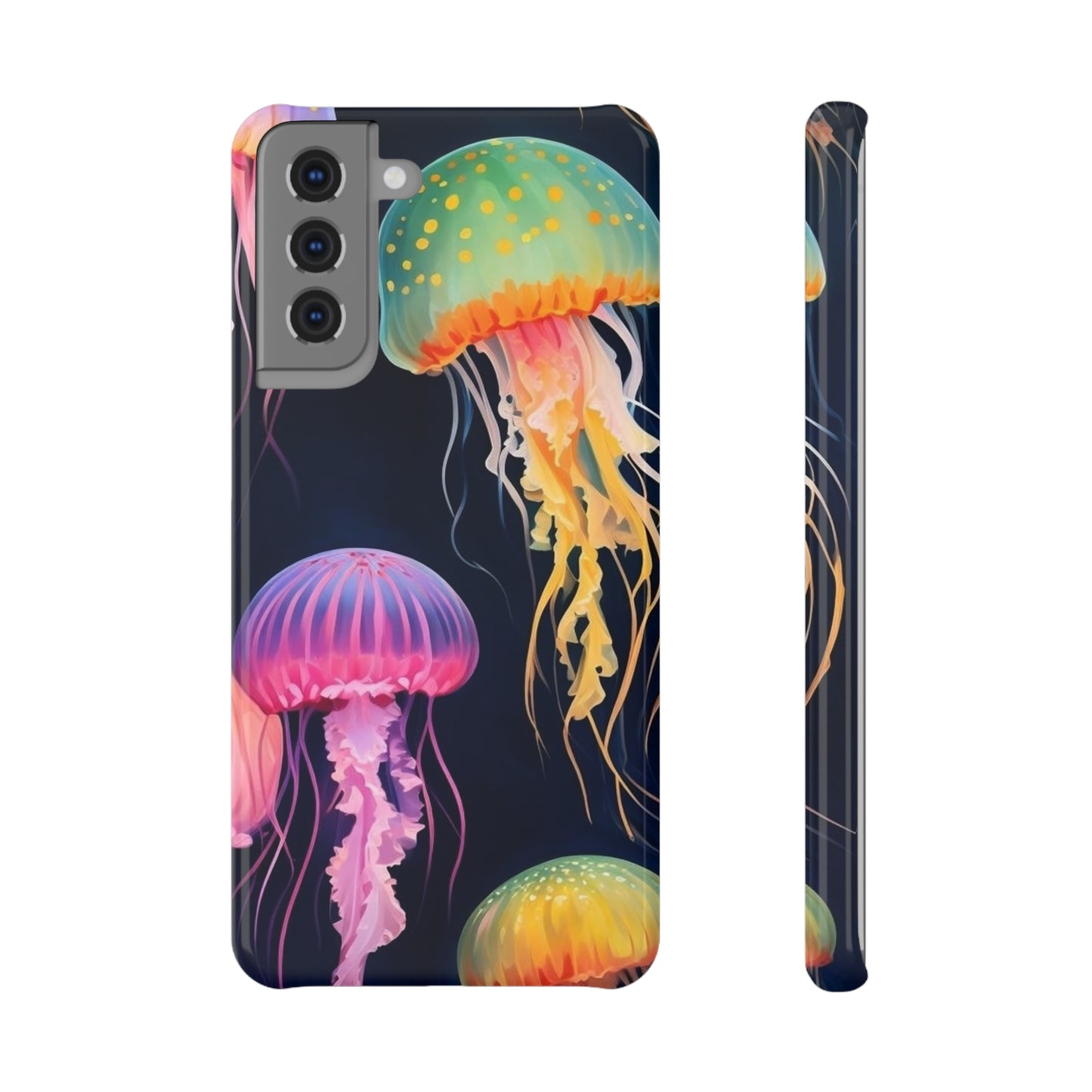 Colorful Jellyfish Slim Snap Case | Vibrant Phone Protector, Unique Gift, Ocean Lovers, Cute Accessory, Phone Cover