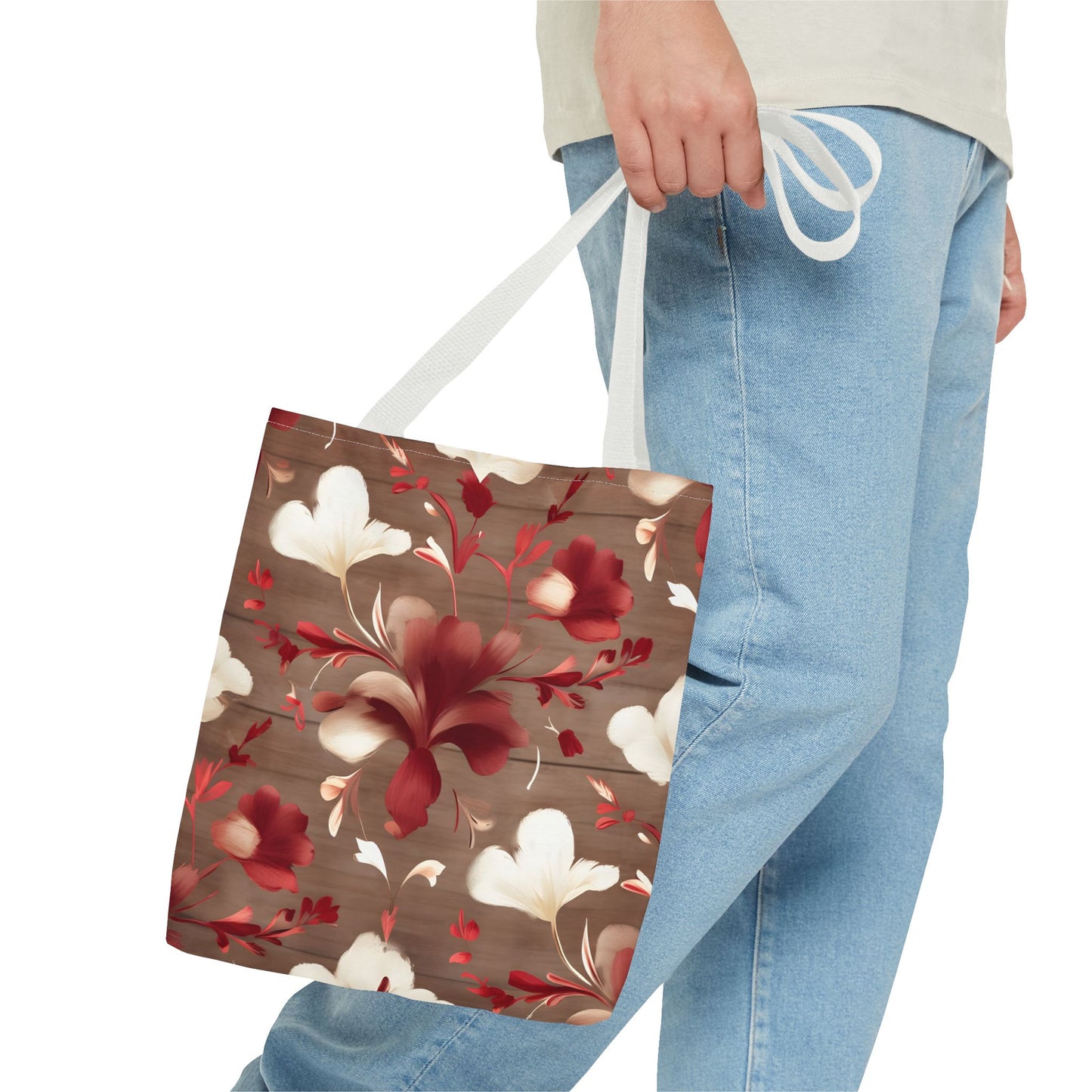 Elegant Floral Tote Bag - Stylish Carryall, Perfect for Shopping, Beach Trips, & Daily Errands - Gift for Her, Mother's Day