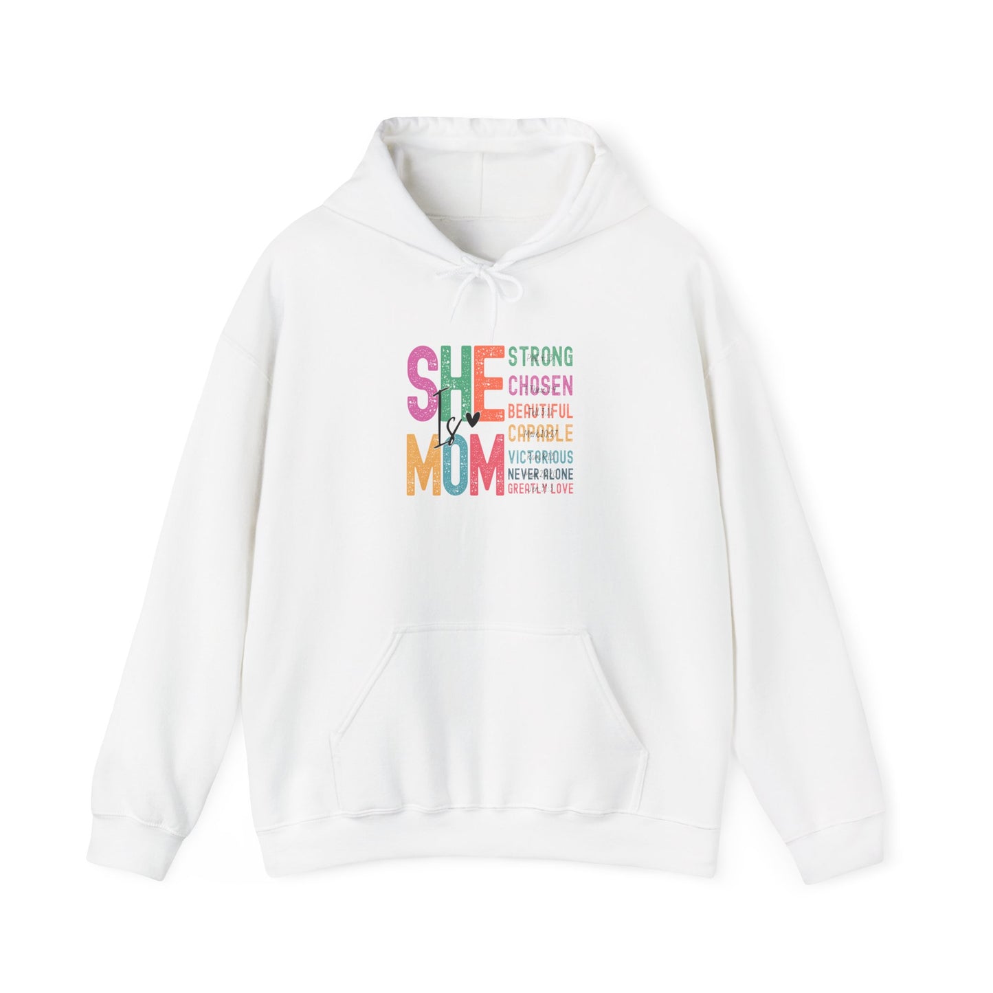 Empowering Mom Hoodie, Strong Mom Sweatshirt, Inspirational Gift for Moms, Cozy Hooded Sweatshirt, Mother's Day Apparel