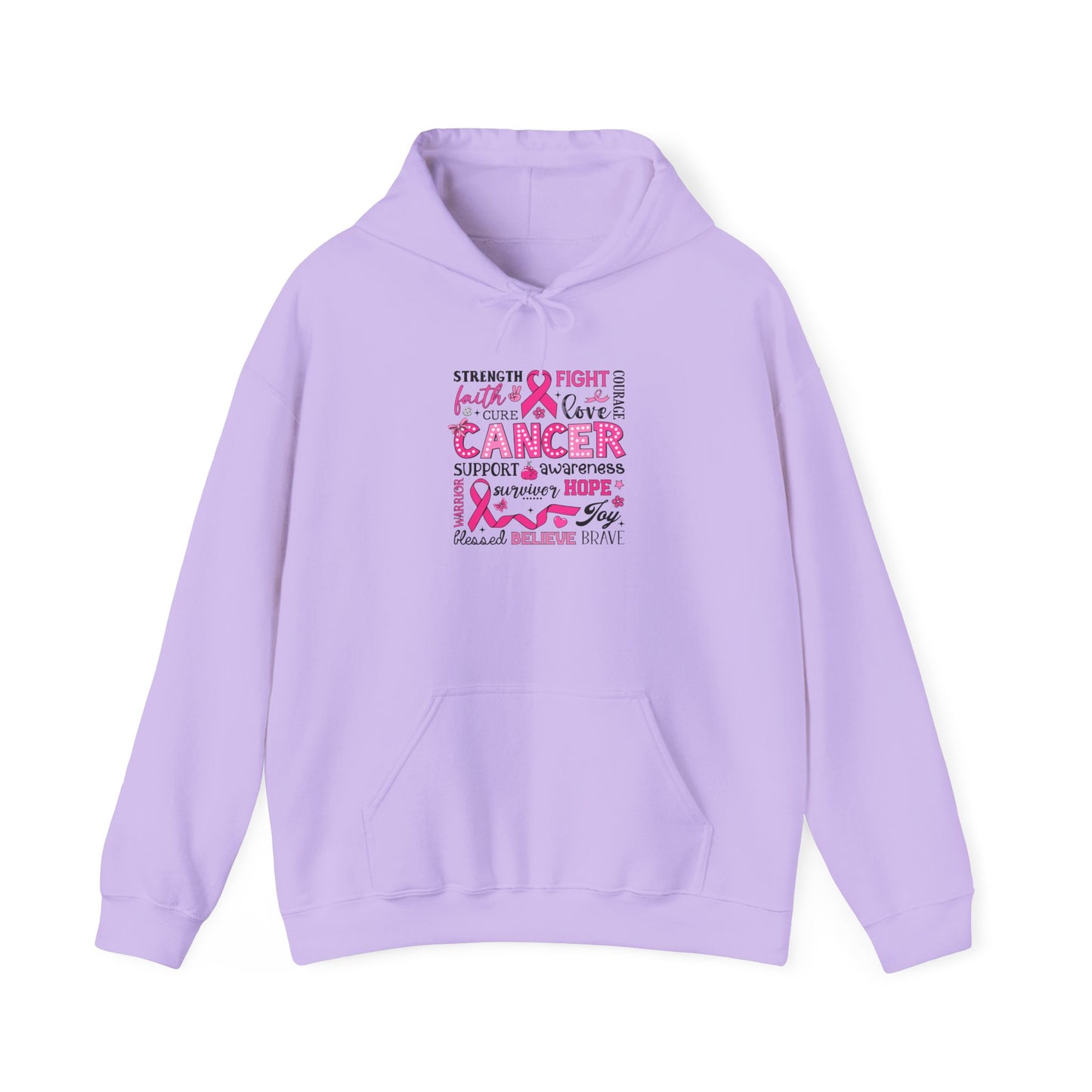 Inspirational Cancer Awareness Hoodie, Comfort wear, Supportive gift, Unisex sweatshirt, Fight against cancer