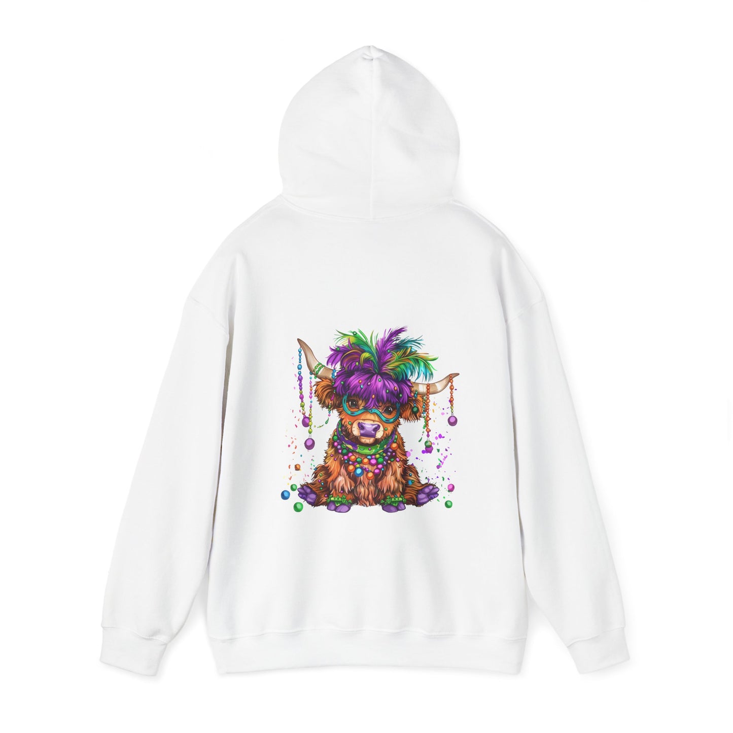 Colorful Celebration Cute Cow Hoodie, Fun Pet Hoodie, Unisex Sweatshirt for Cow Lovers, Perfect for Birthdays, Parties, and Everyday Wear,