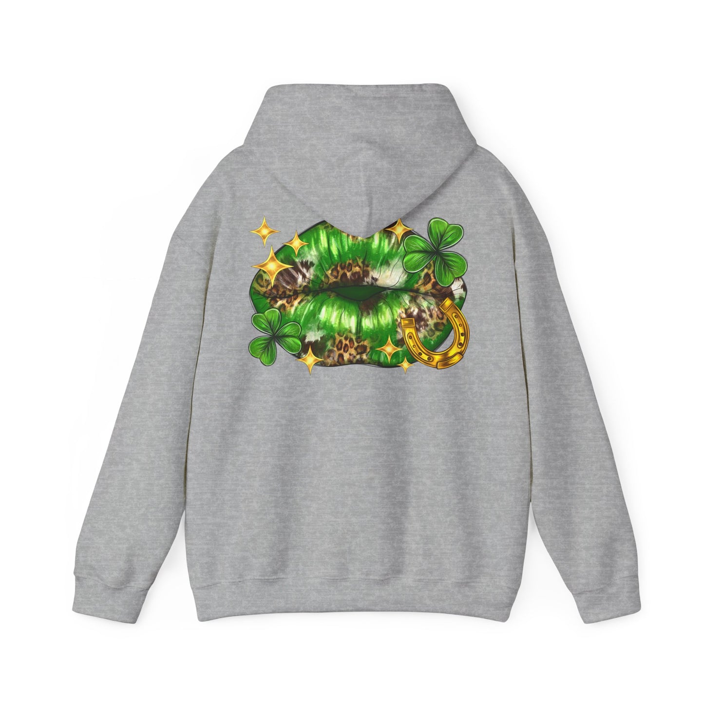 St. Patrick's Day Kiss Sweatshirt, Unisex Hooded Sweatshirt, Cute Irish Sweatshirt, Party Hoodie, Shamrock Sweatshirt