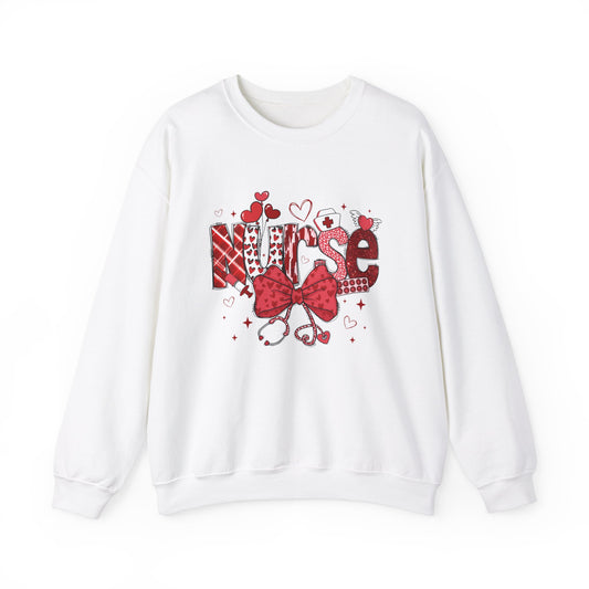 Heartfelt Nurse Crewneck Sweatshirt - Cute Gift for Nurses