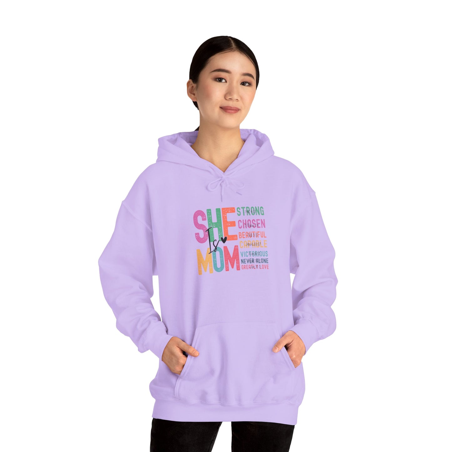 Empowering Mom Hoodie, Strong Mom Sweatshirt, Inspirational Gift for Moms, Cozy Hooded Sweatshirt, Mother's Day Apparel