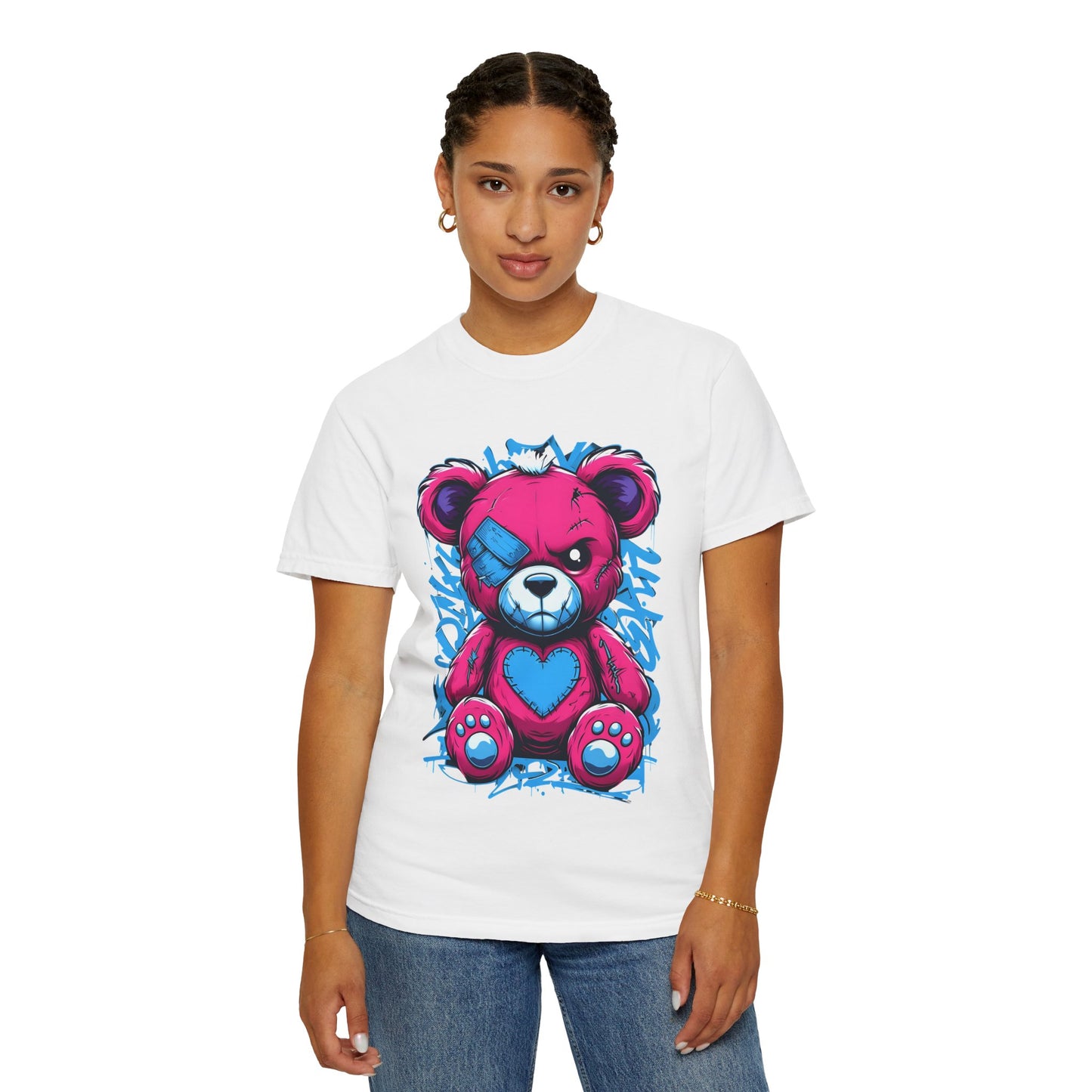 Vintage-Style Bear Graphic T-Shirt for Kids and Adults