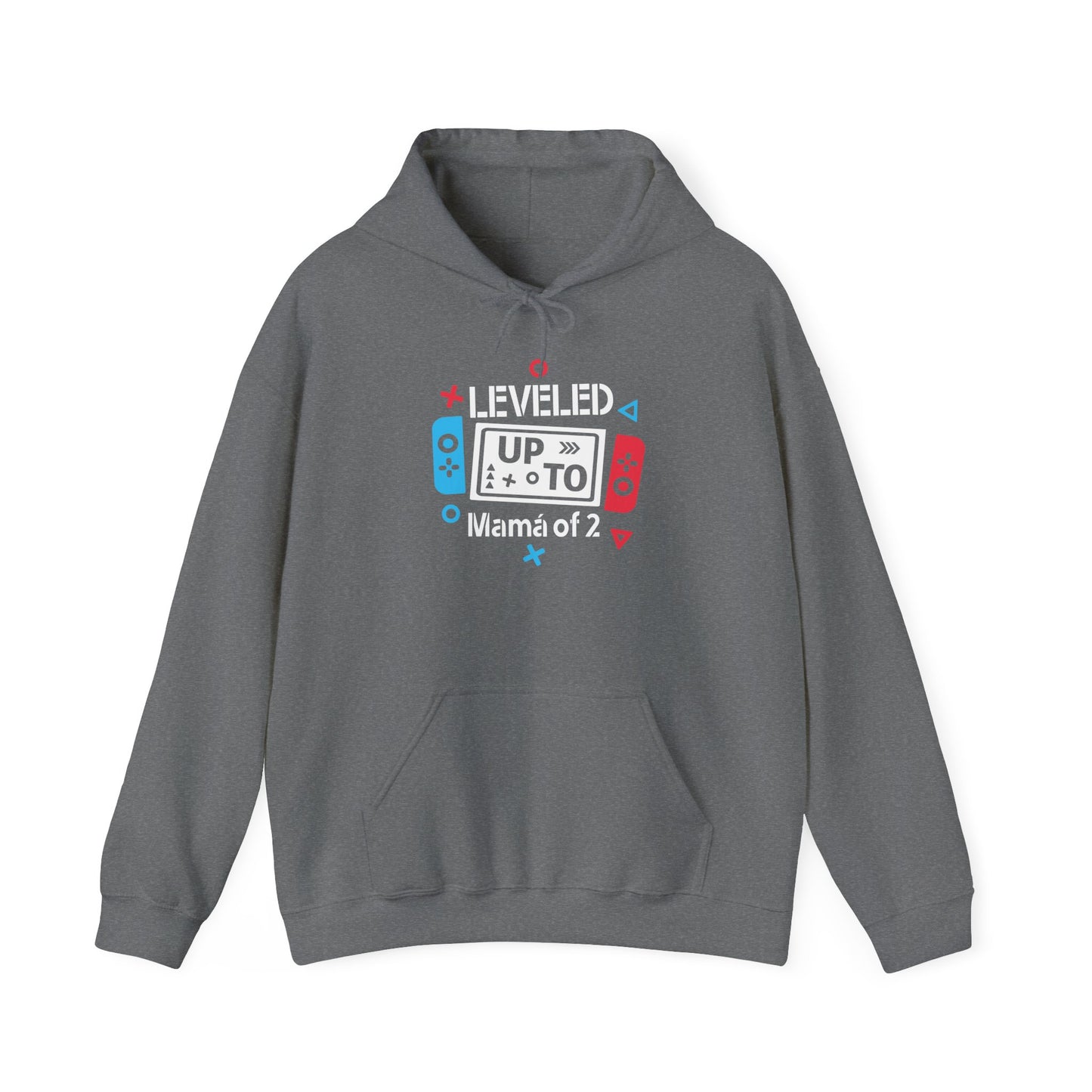 Level Up Mama of 2 Unisex Hooded Sweatshirt - Gamer Mom Gift