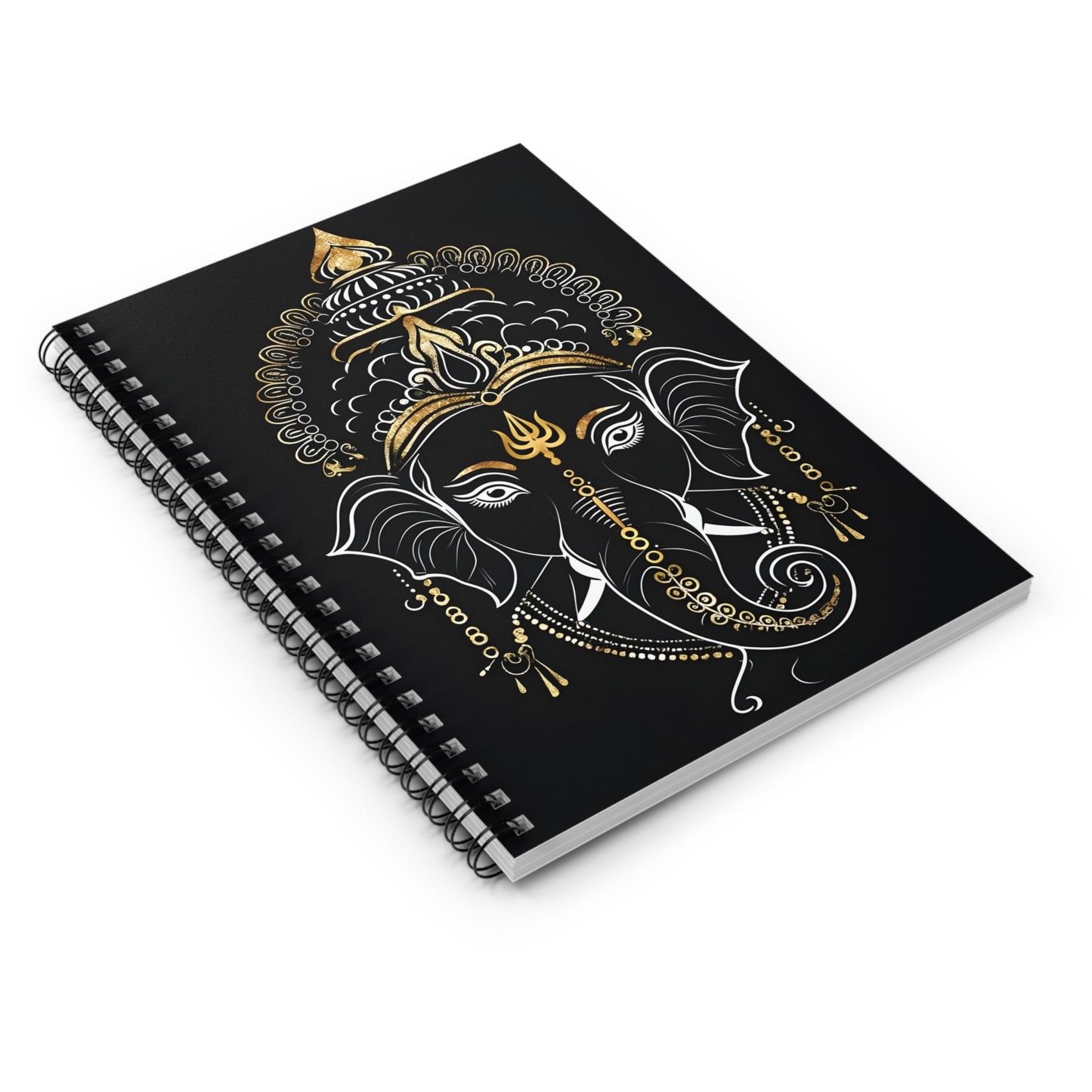 Elegant Ganesha Spiral Notebook – Ruled Lines for Creativity and Inspiration