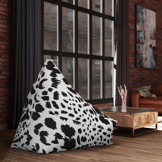 Stylish Leopard Print Bean Bag Chair Cover for Cozy Living Spaces