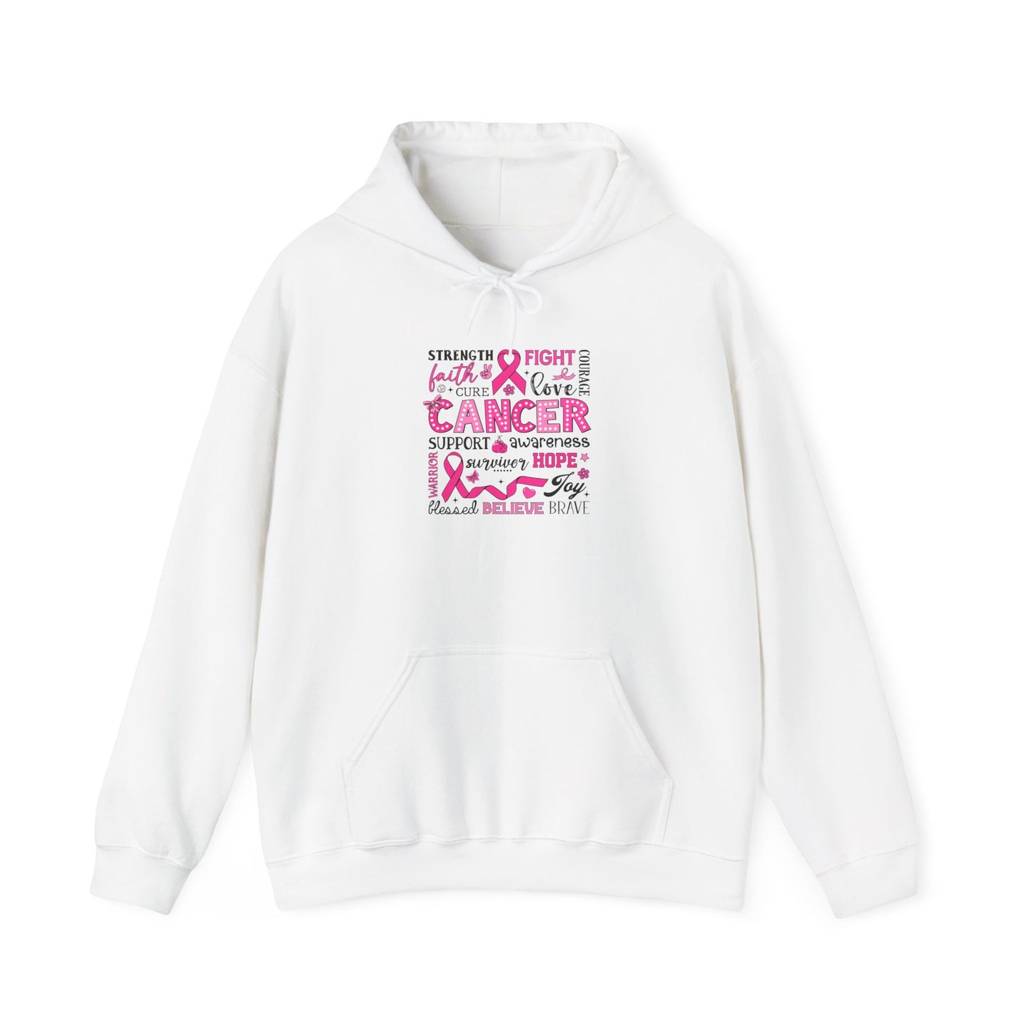 Inspirational Cancer Awareness Hoodie, Comfort wear, Supportive gift, Unisex sweatshirt, Fight against cancer