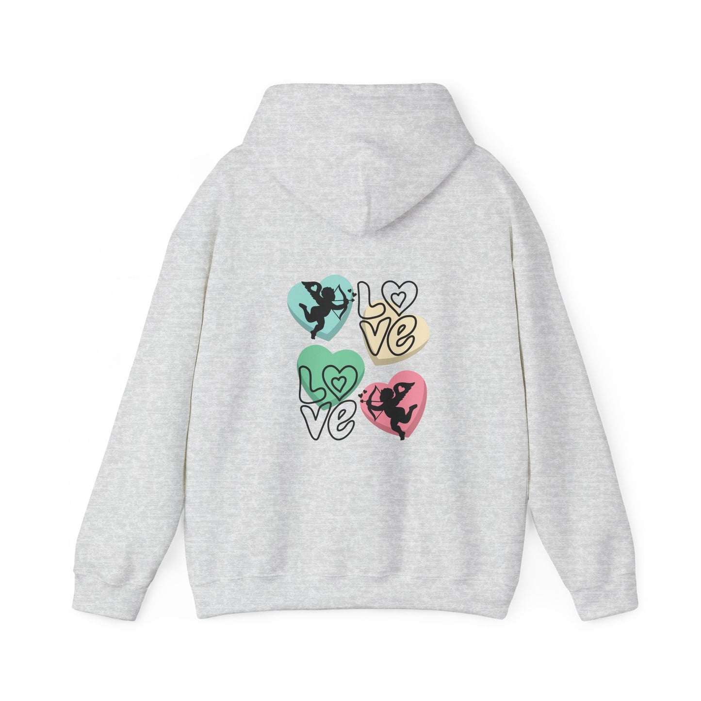 Charming Love Hearts Hoodie, Cozy Unisex Sweatshirt, Perfect Gift for Valentines Day, Relationship Goals, Casual Wear