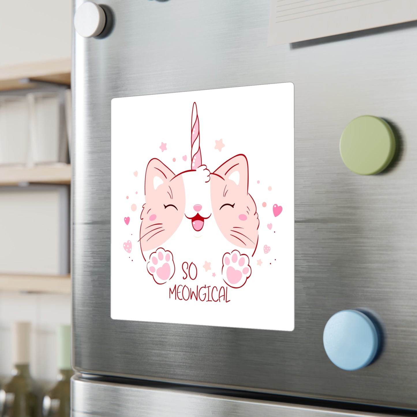 So Meowgical Cat Vinyl Decals - Cute Unicorn Kitty Stickers for Cat Lovers