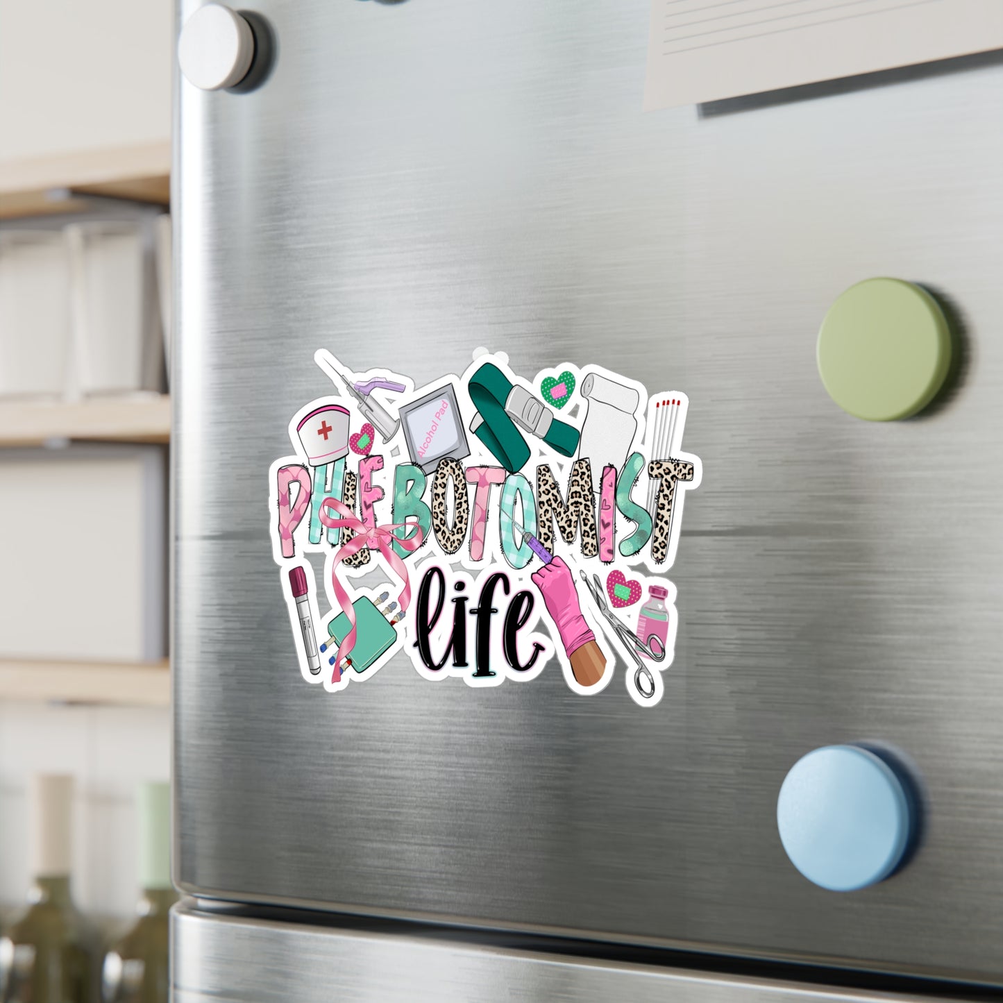 Phlebotomist Life Vinyl Decals - Perfect for Medical Professionals, Creative Sticker for Home or Office Decor