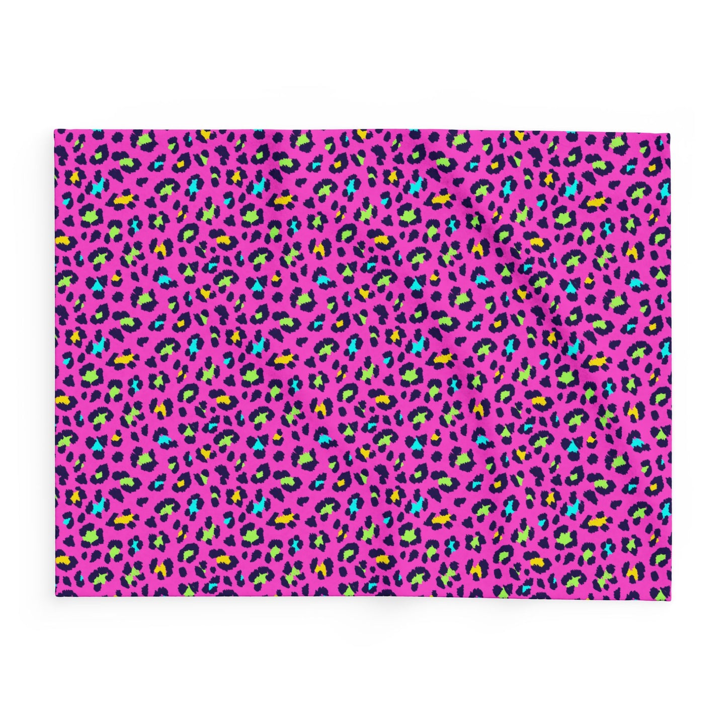 Vibrant Leopard Print Arctic Fleece Blanket - Cozy Throw, Animal Print Home Decor, Gift for Cat Lovers, Soft Blanket for Couch