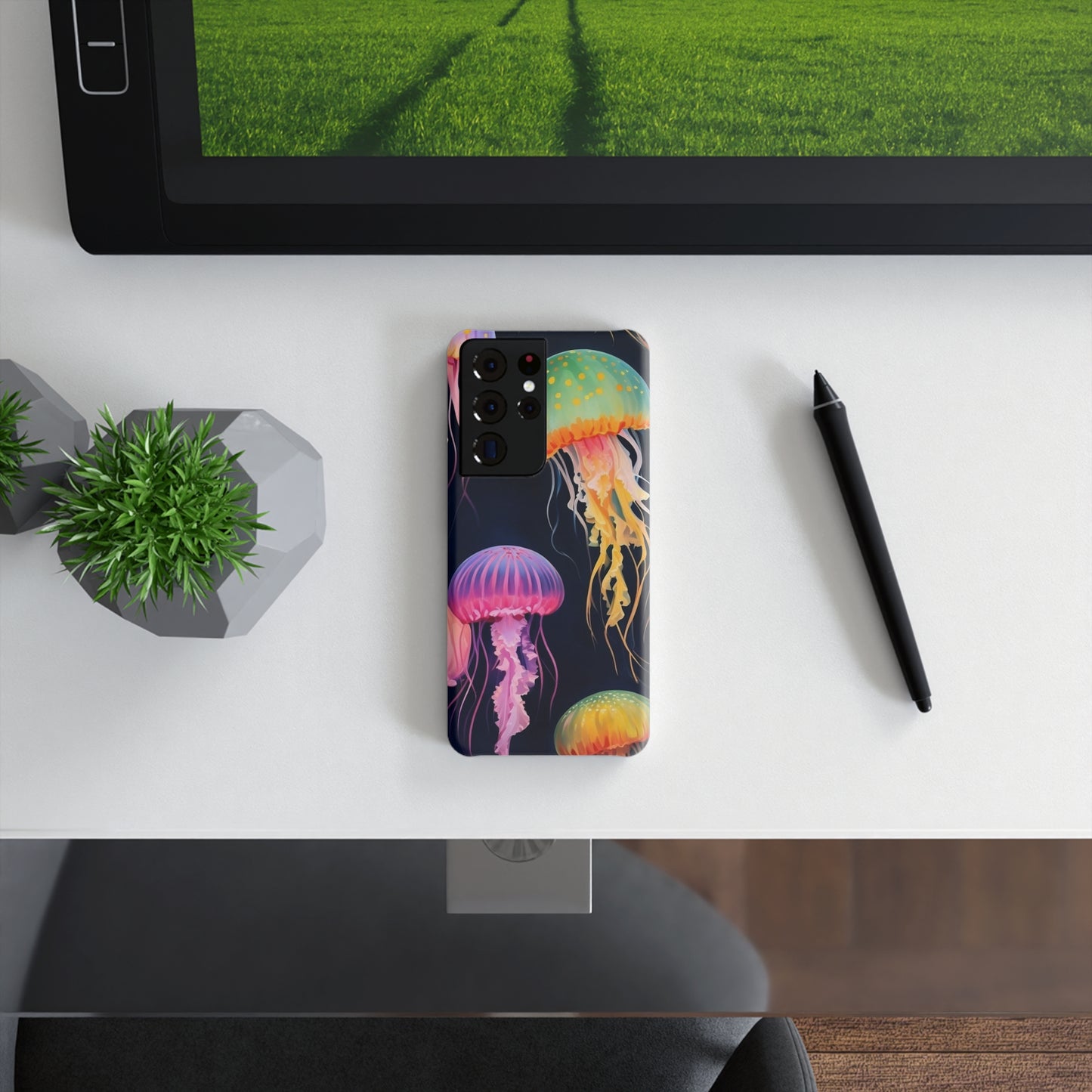 Colorful Jellyfish Slim Snap Case | Vibrant Phone Protector, Unique Gift, Ocean Lovers, Cute Accessory, Phone Cover