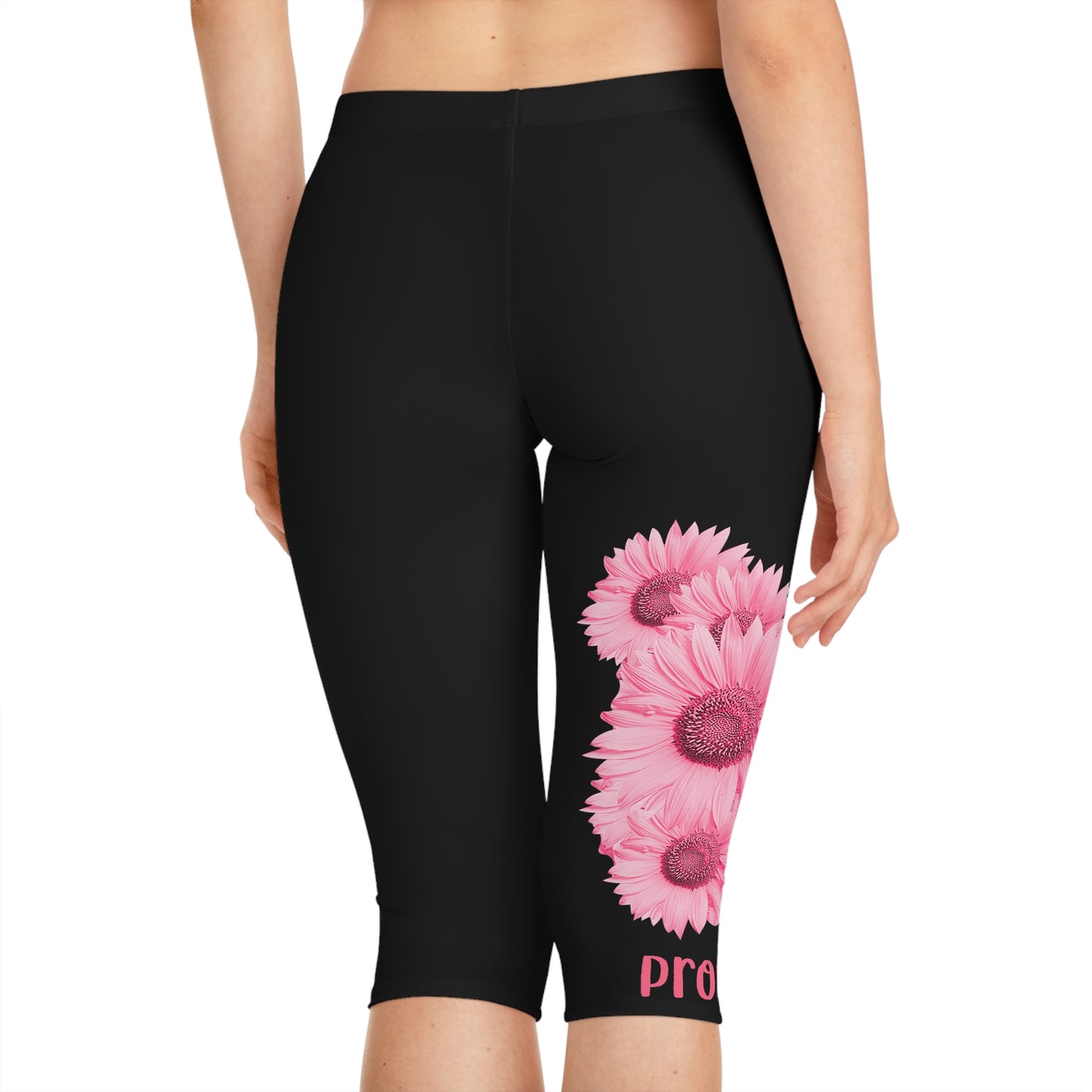 Copy of Inspirational Women’s Capri Leggings - Strength & Dignity Design