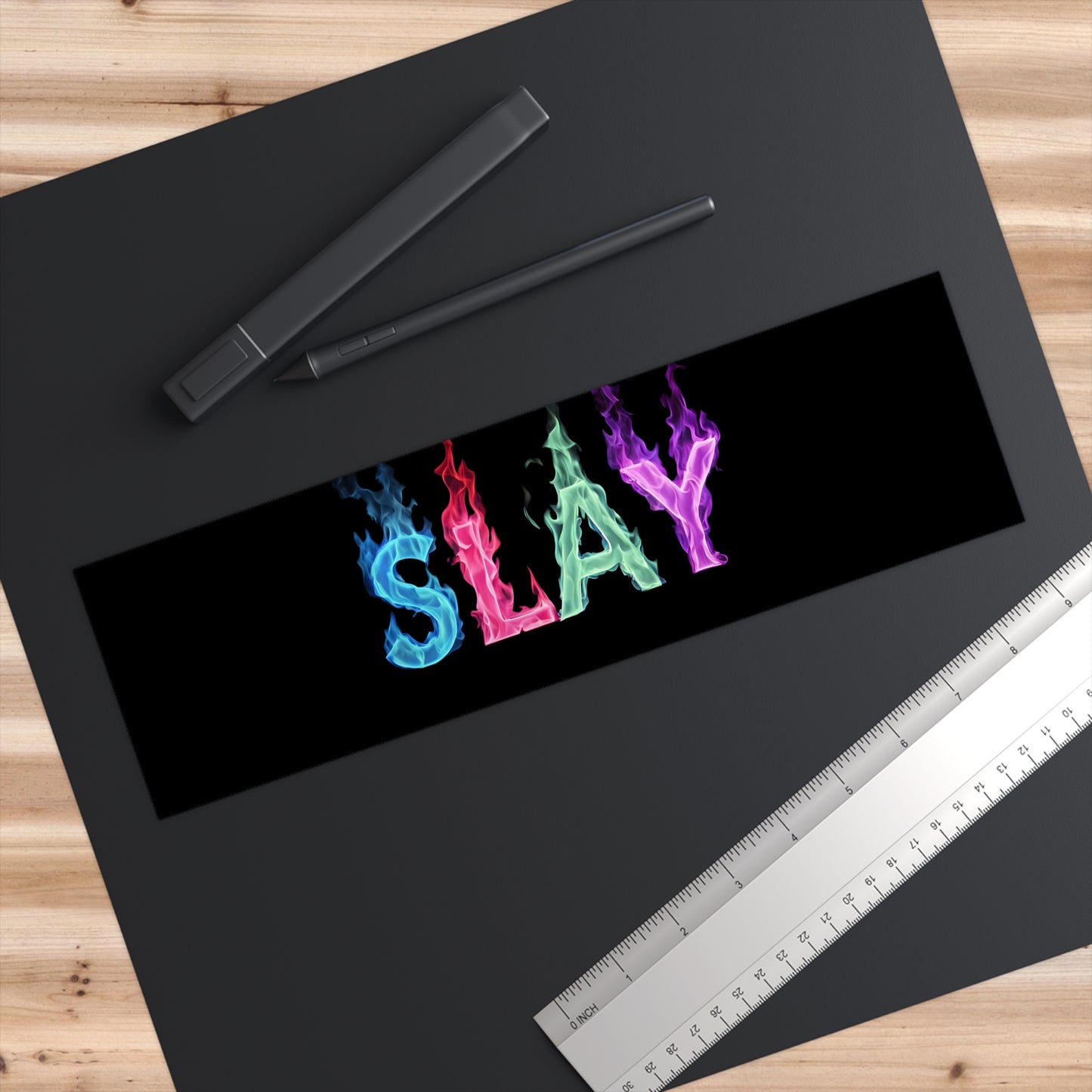 Vibrant 'SLAY' Bumper Stickers - Ideal for Personalizing Cars, Motivational Decor, Fun Customization, Trendy Statements, Gifts