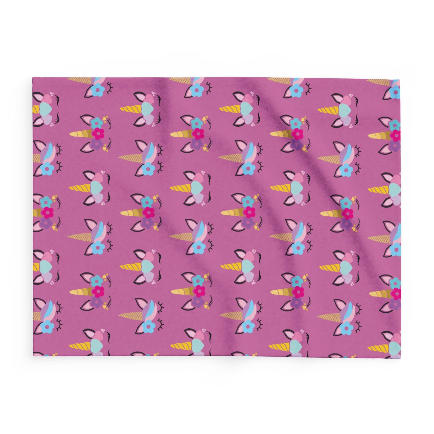 Whimsical Unicorn Fleece Blanket, Cozy Throw for Kids, Fun Home Decor, Birthday Gift, Unicorn Party, Child's Room