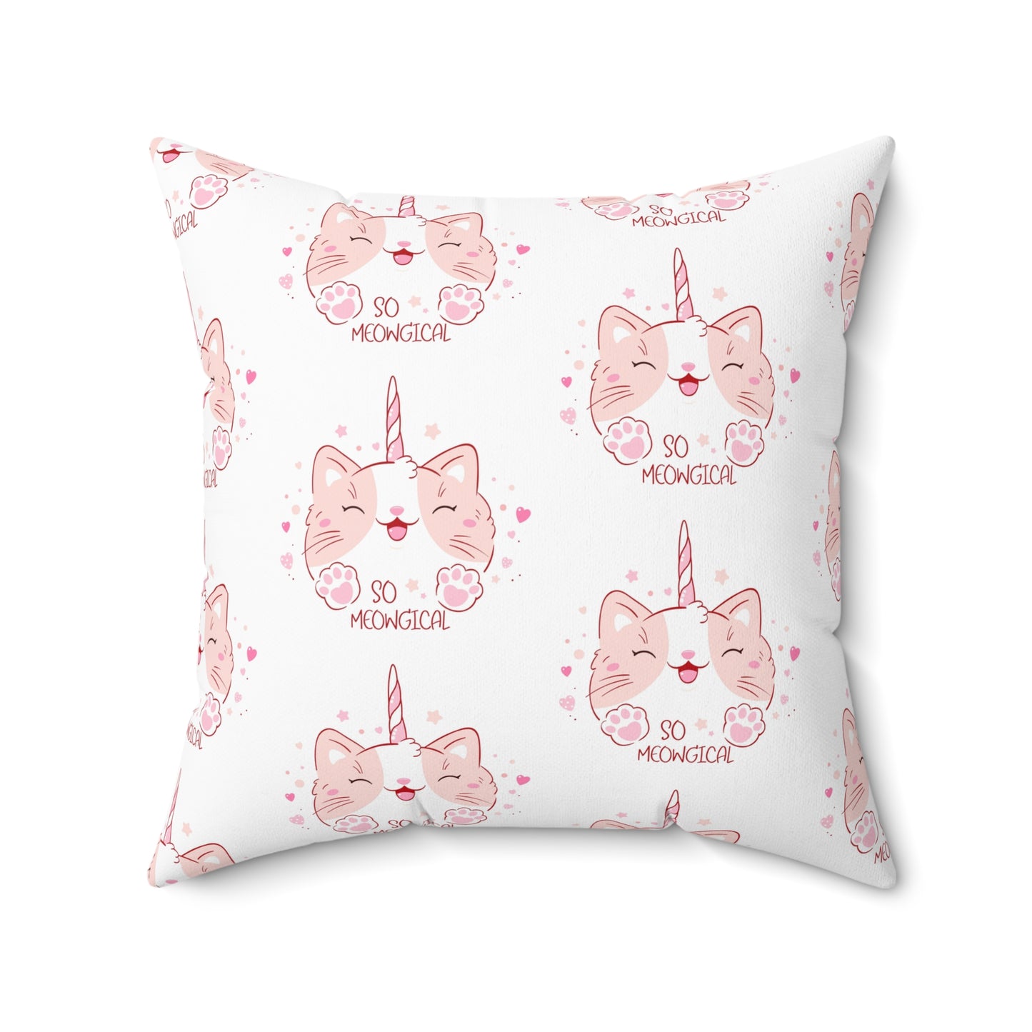 Whimsical Unicorn Cat Pillow | Cozy Home Decor for Cat Lovers | Cute Gift for Birthdays, Holidays, and Parties | Soft Accent Cushion, Cat