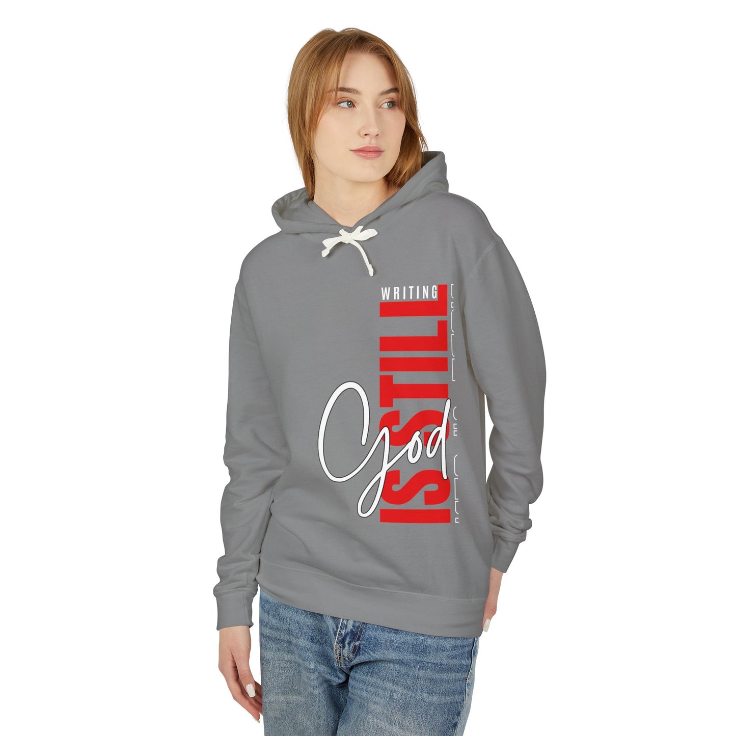 Inspirational Unisex Lightweight Hooded Sweatshirt - Faith, God, Writing, Casual Wear, Christian Gifts, Cozy Hoodie