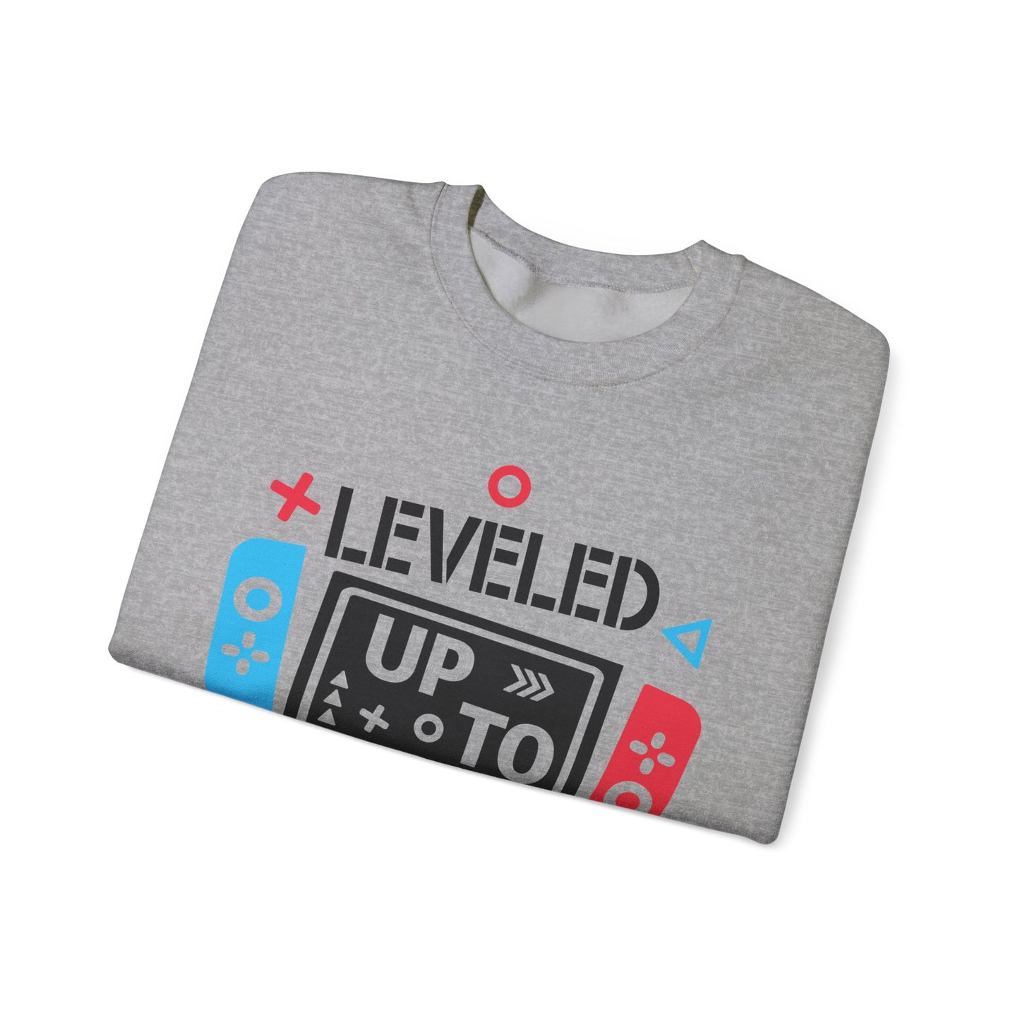 Leveled Up Mama Crewneck Sweatshirt - Unisex Gaming Gift