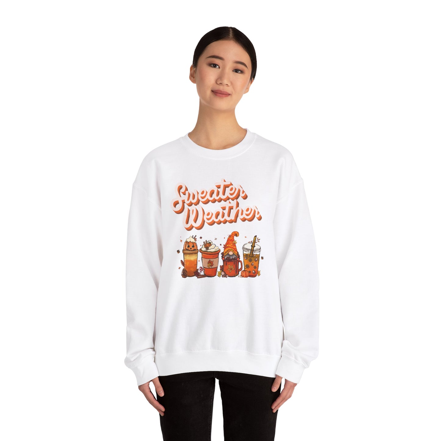 Cozy Crewneck Sweatshirt, Perfect for Fall, Sweater Weather Design, Unisex Apparel, Gift for Coffee Lovers, Autumn Vibes