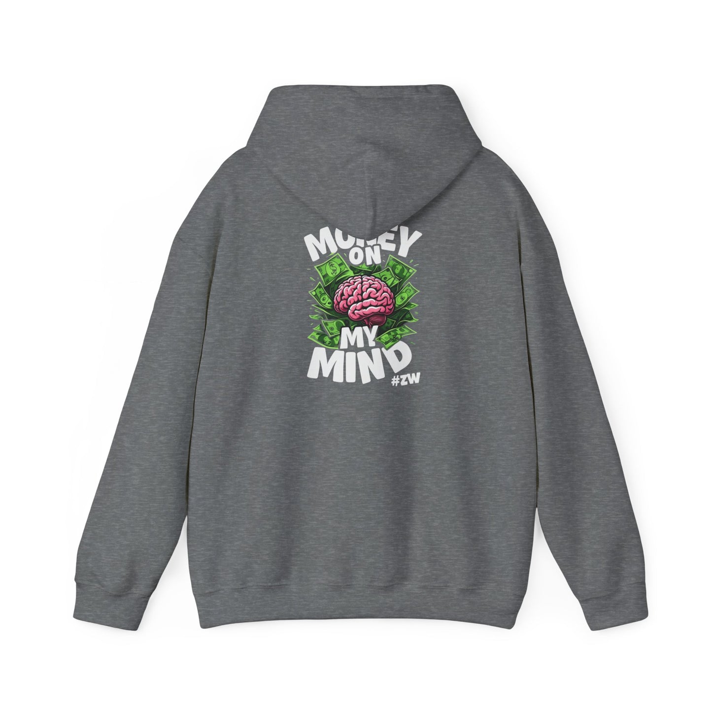 Money Lovers Graphic Hoodie, Finance Enthusiasts Gift, Cozy Streetwear Sweatshirt, 'Money on My Mind', Unisex Pullover, Trendy Jumper